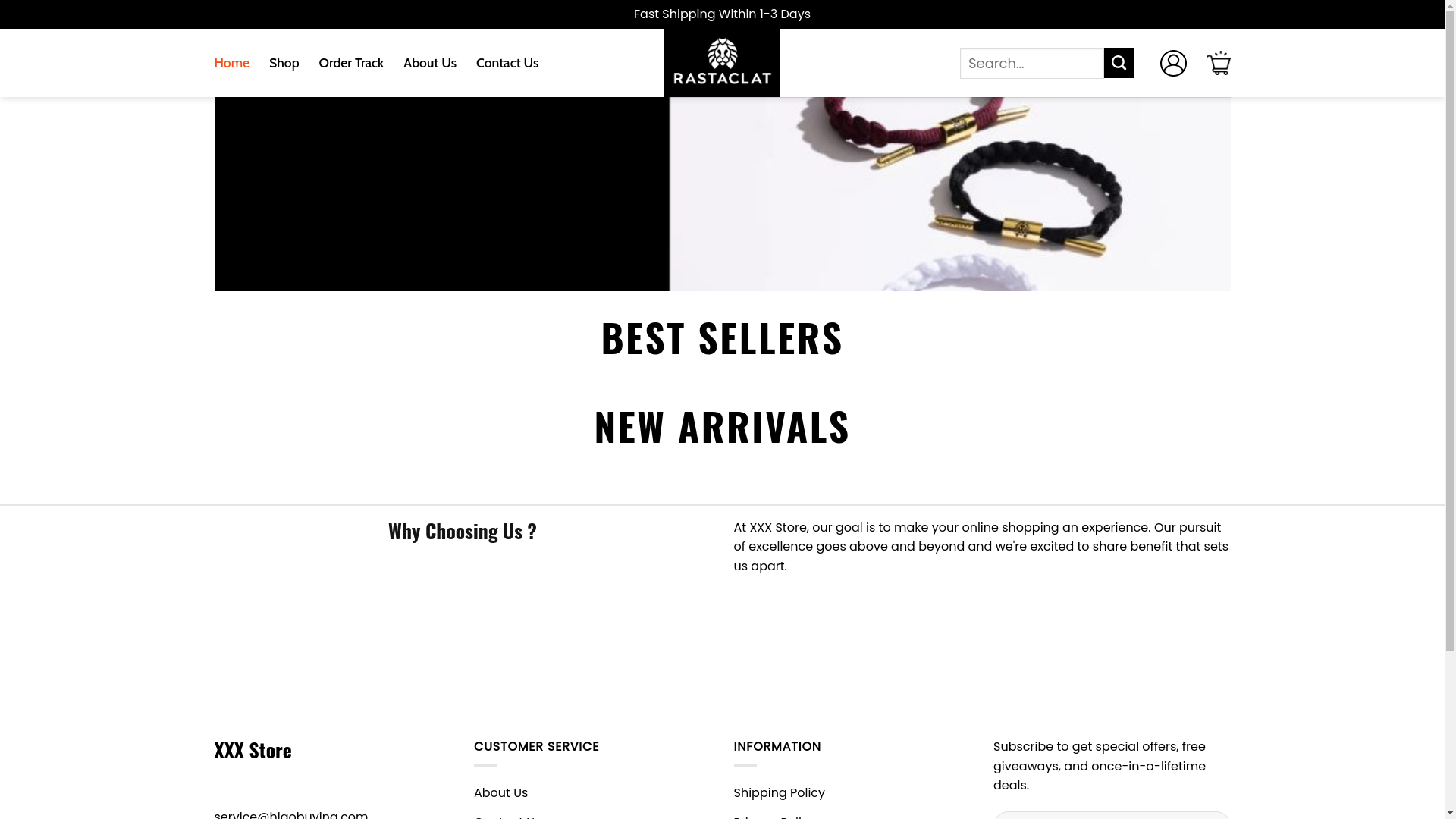 website screenshot of https://therastaclat.shop/