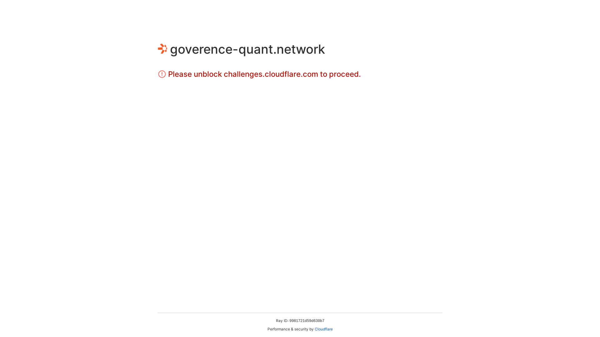 website screenshot of https://goverence-quant.network/