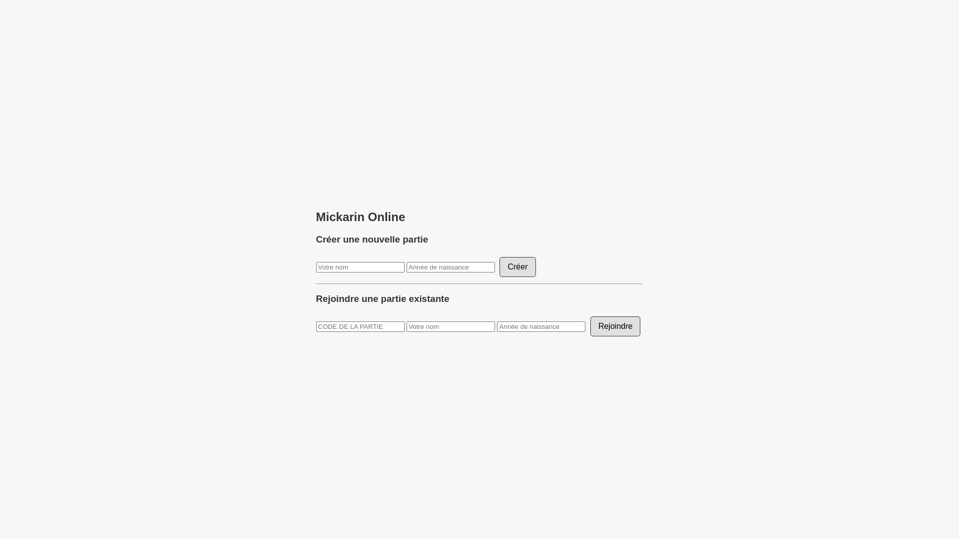 website screenshot of https://mickarin.fr/