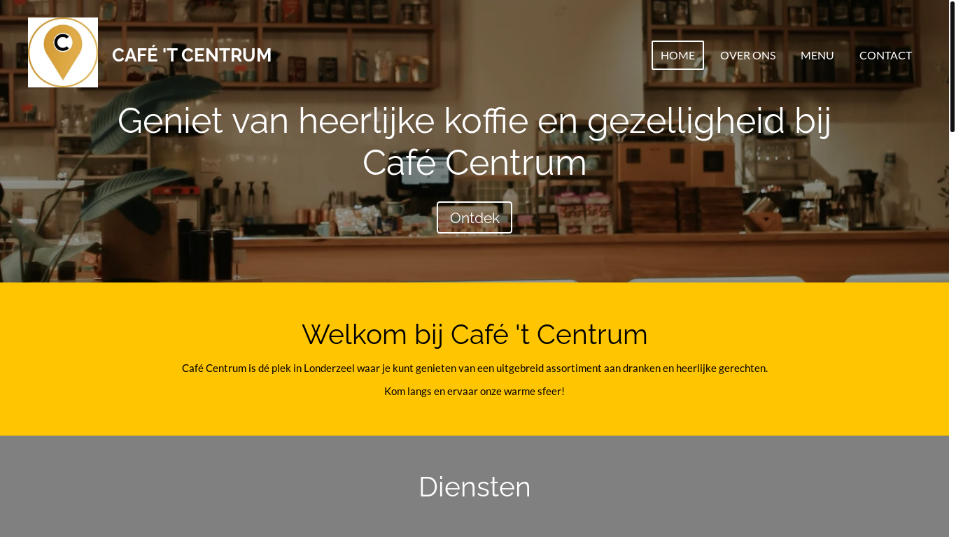 website screenshot of https://cafecentrum.be/