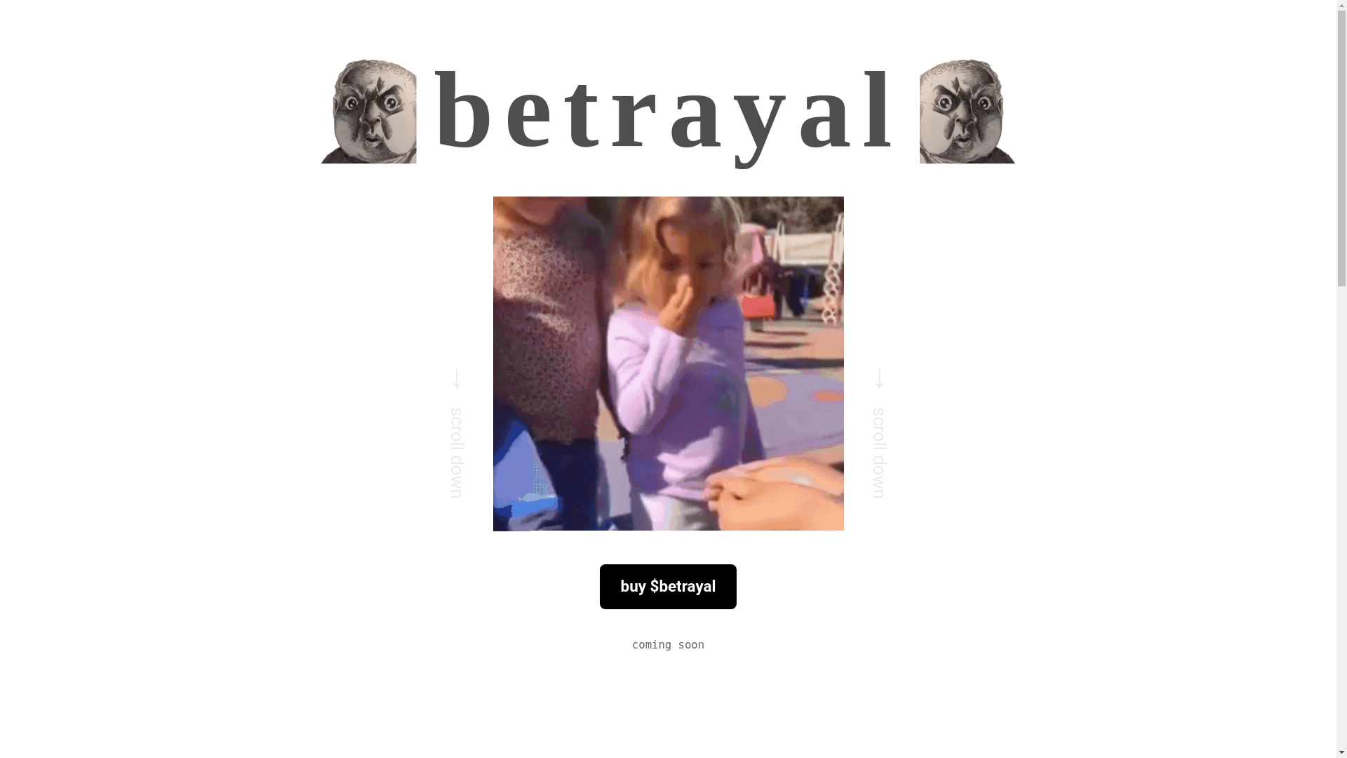 website screenshot of https://betrayal.dev/