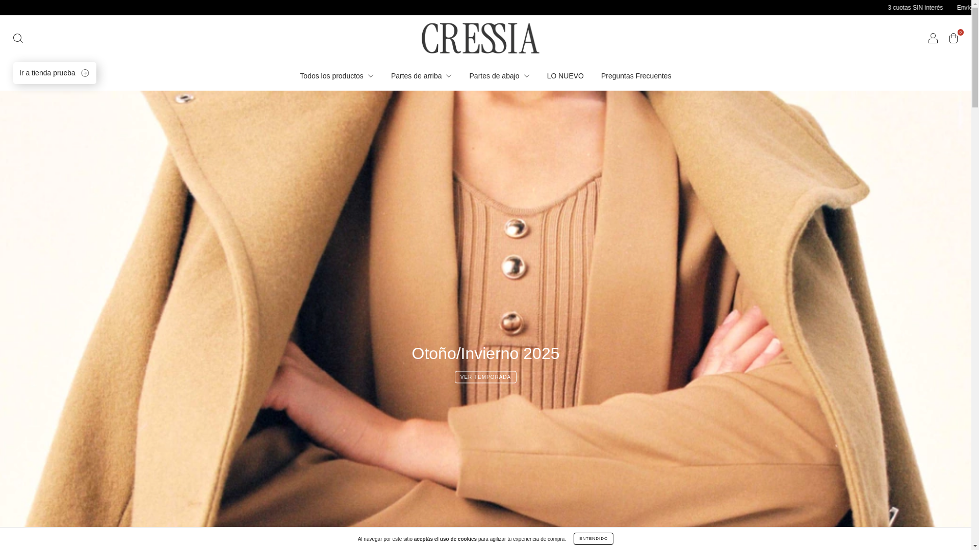 website screenshot of https://cressia.com.ar/