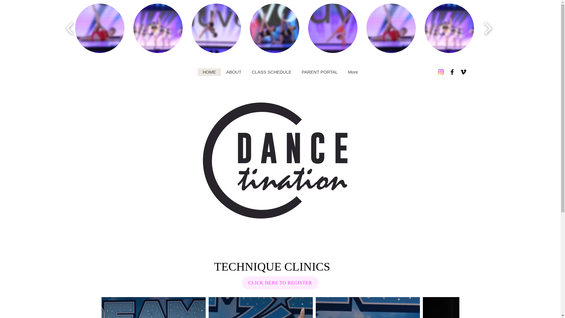 website screenshot of https://dancetinationstudio.com/
