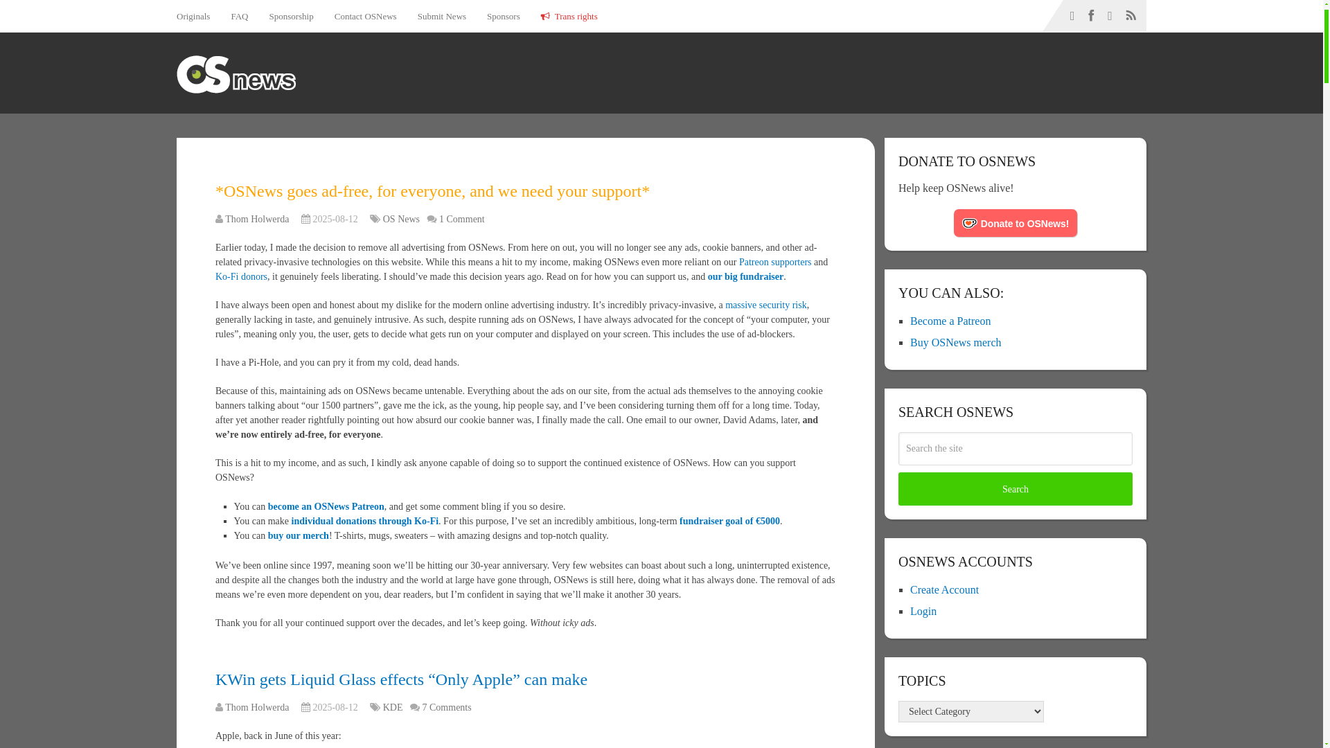 website screenshot of https://osnews.com/