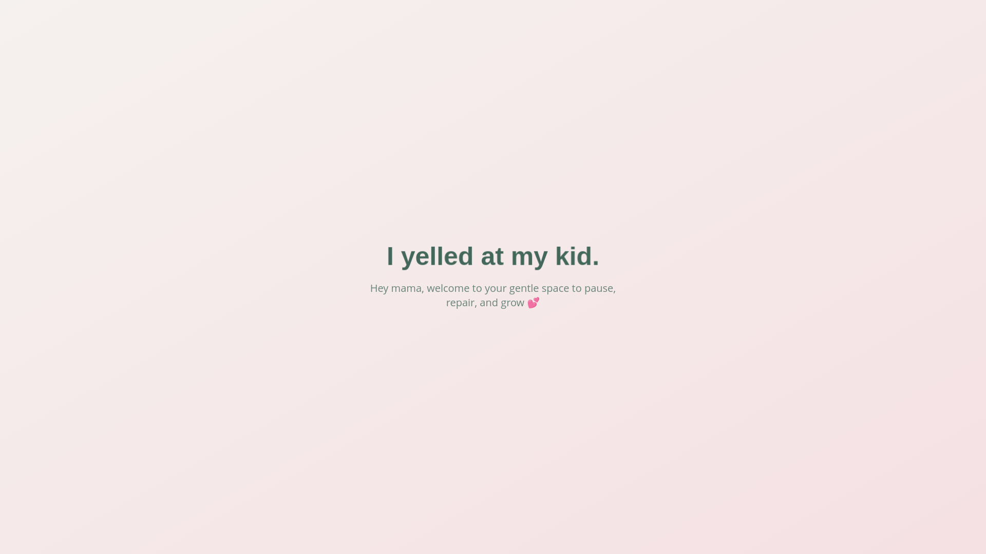 website screenshot of https://iyelledatmykid.today/