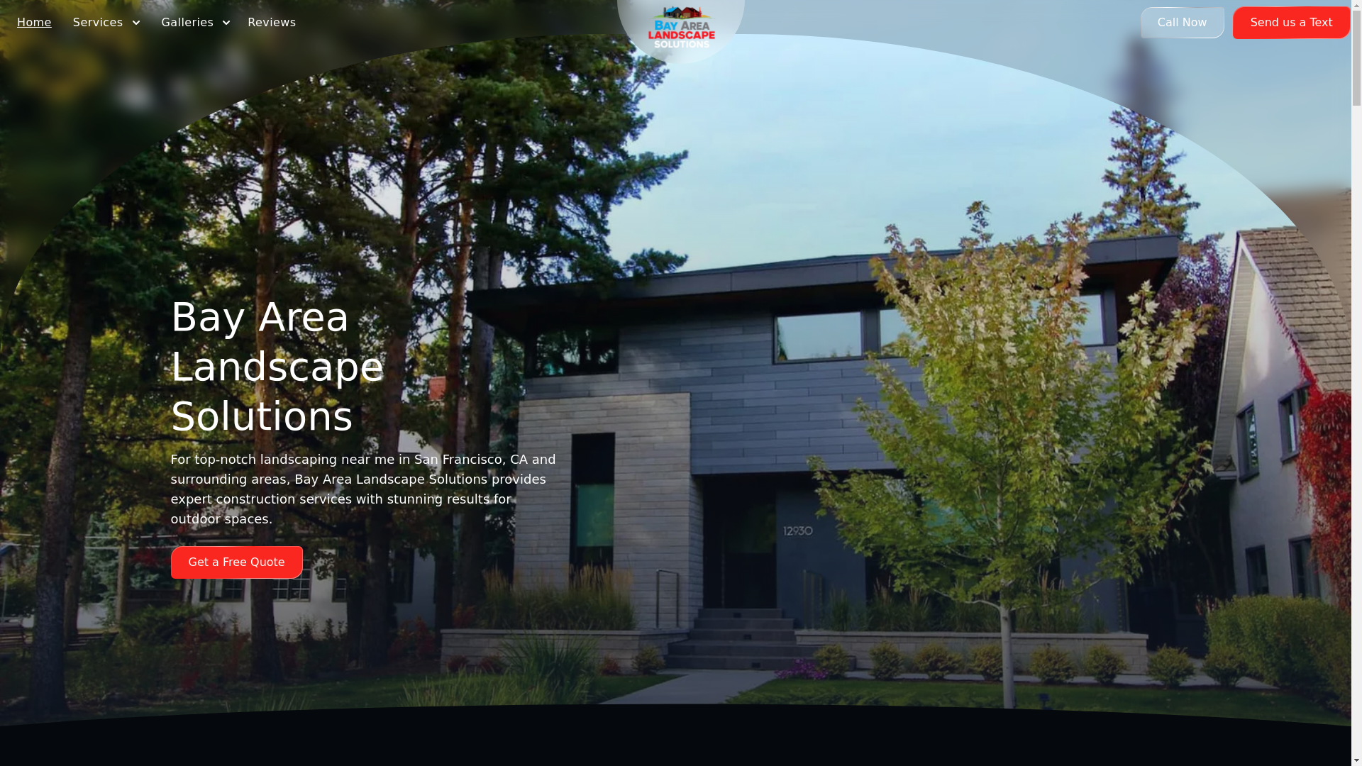 website screenshot of https://bayarealandscapesolutions.com/