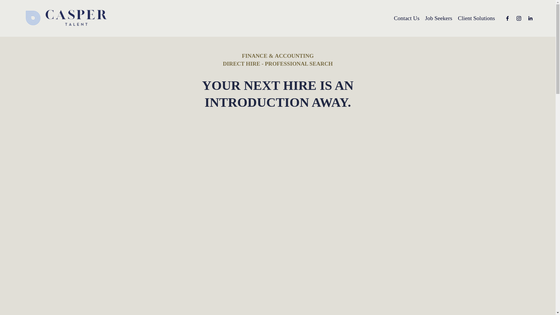 website screenshot of https://caspertalent.com/
