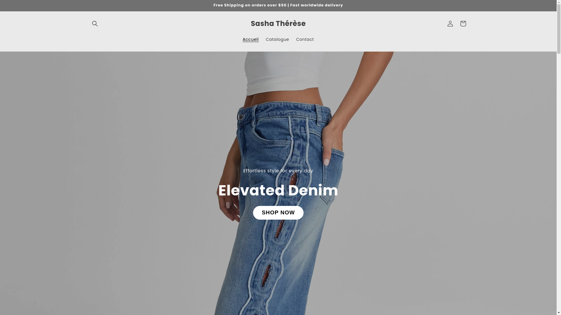 website screenshot of https://sashathereses.com/