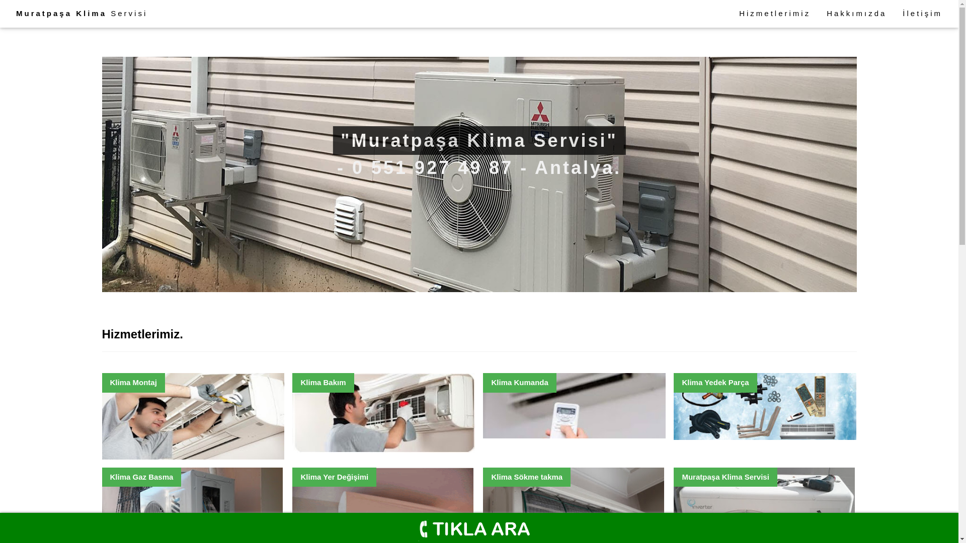 website screenshot of https://muratpasaklimaservisi.com.tr/