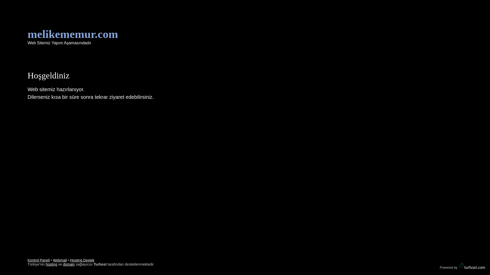 website screenshot of https://melikememur.com/