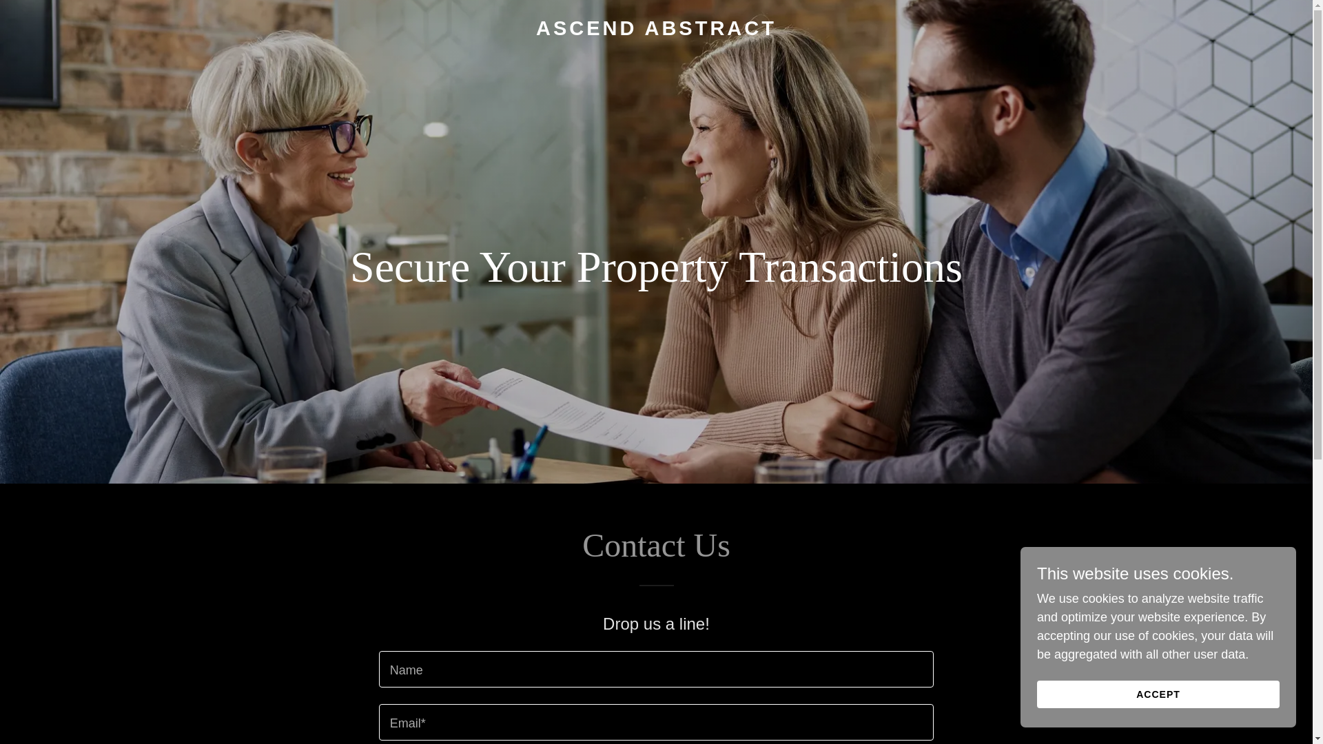 website screenshot of https://ascendabstract.com/