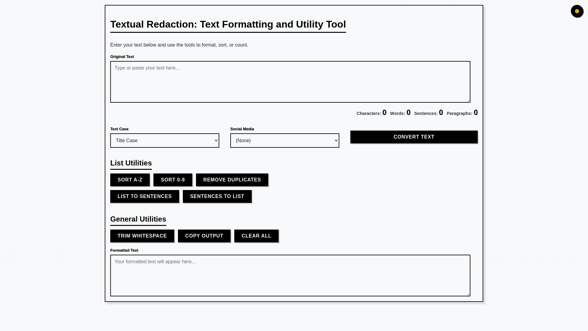 website screenshot of https://textualredaction.pages.dev/