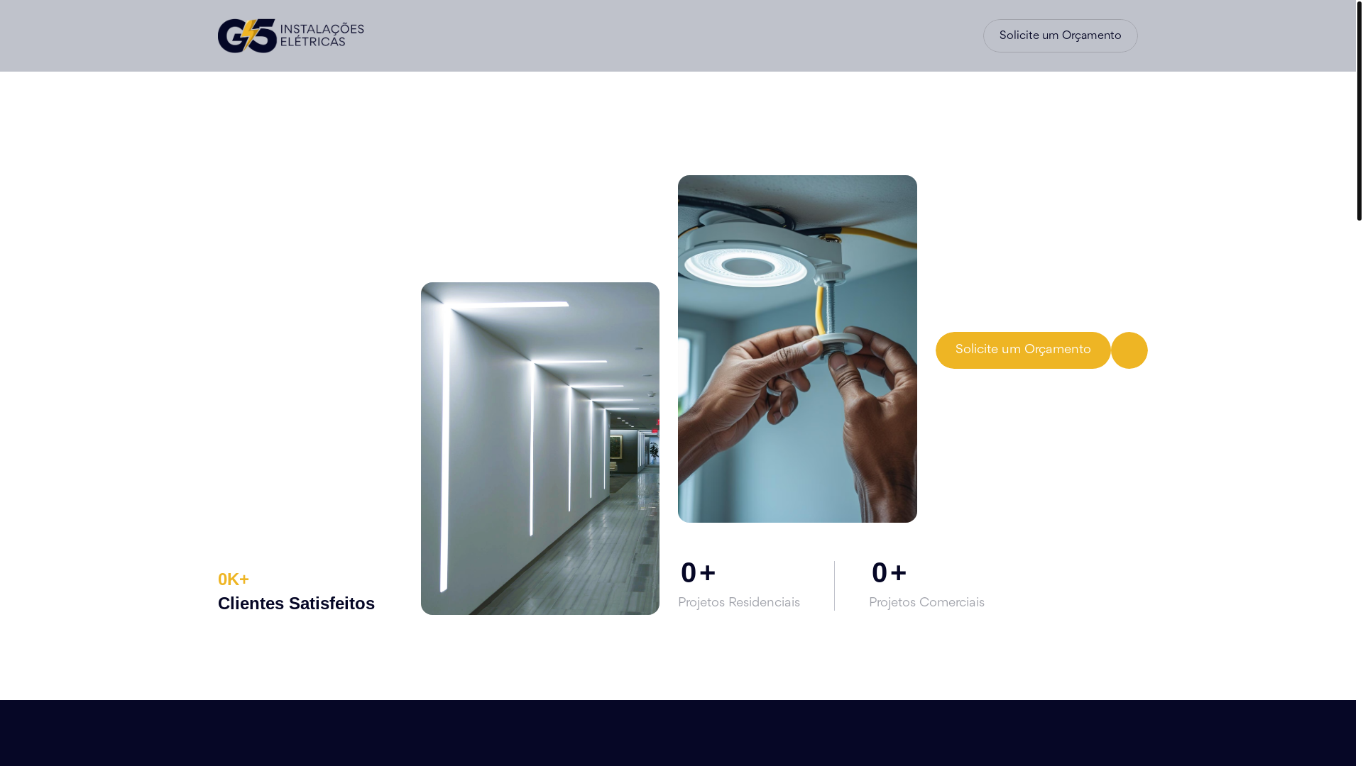 website screenshot of https://g5instalacoes.com.br/