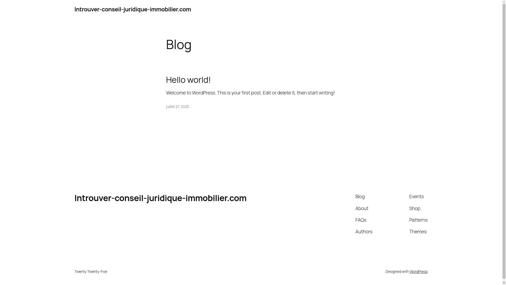 website screenshot of https://lntrouver-conseil-juridique-immobilier.com/