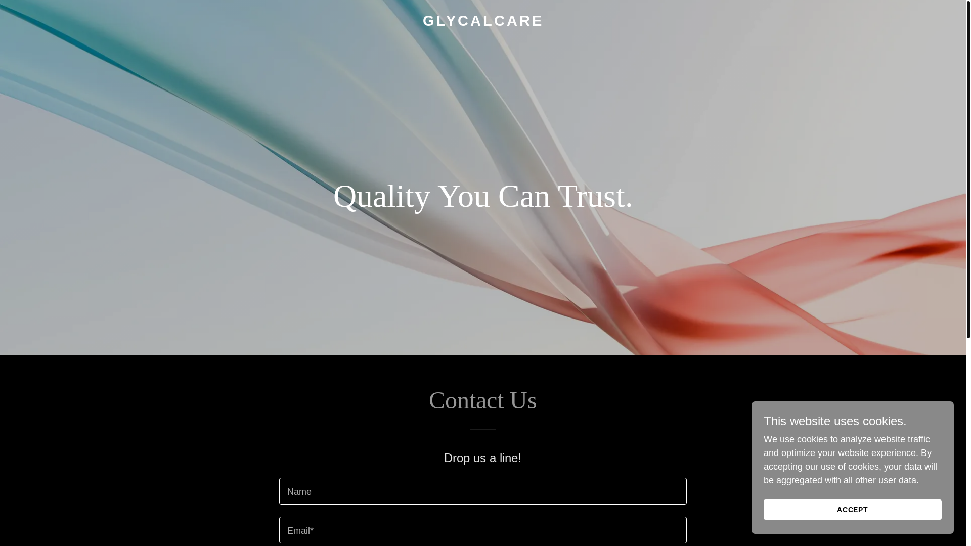 website screenshot of https://glycalcare.com/