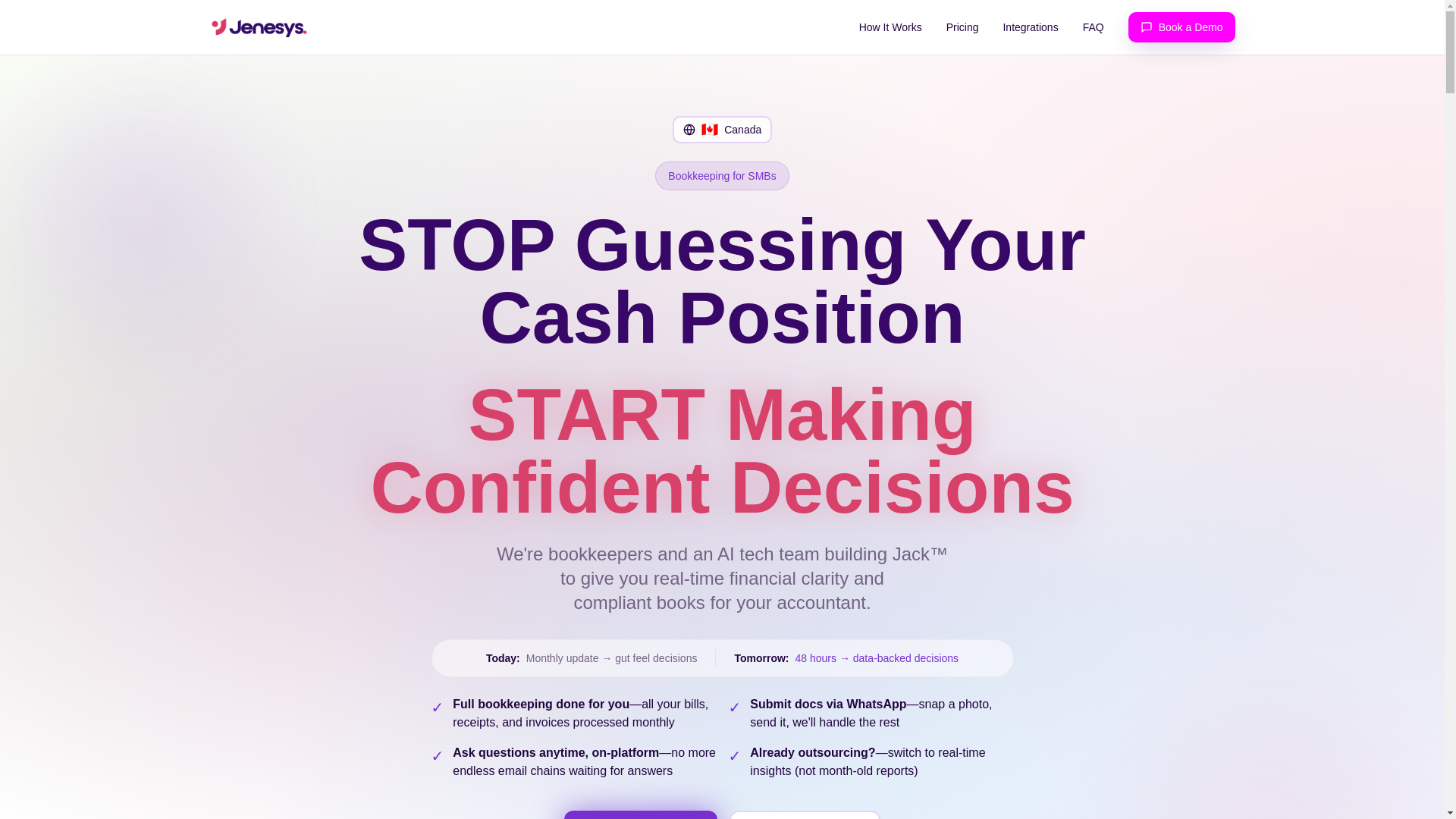 website screenshot of https://getjackai.co/