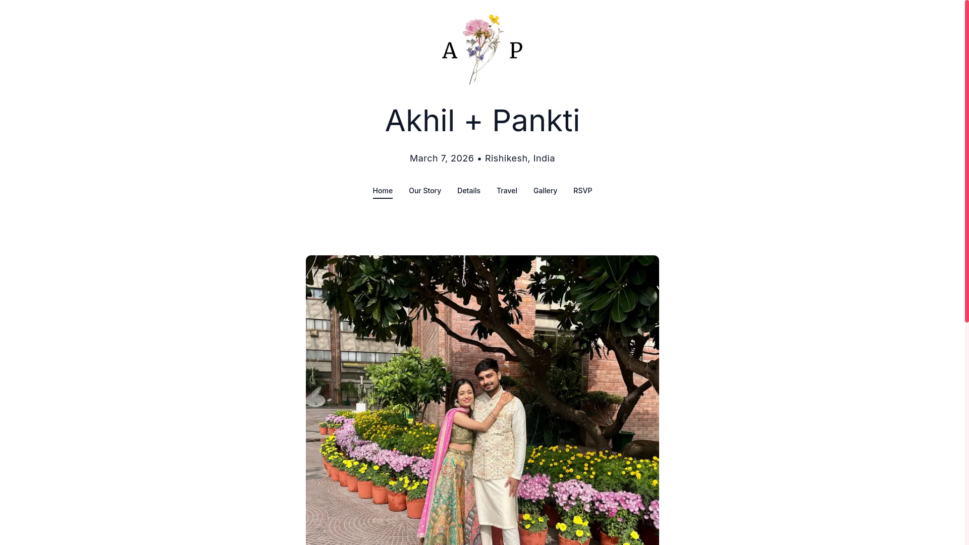 website screenshot of https://savethedate-030726.com/