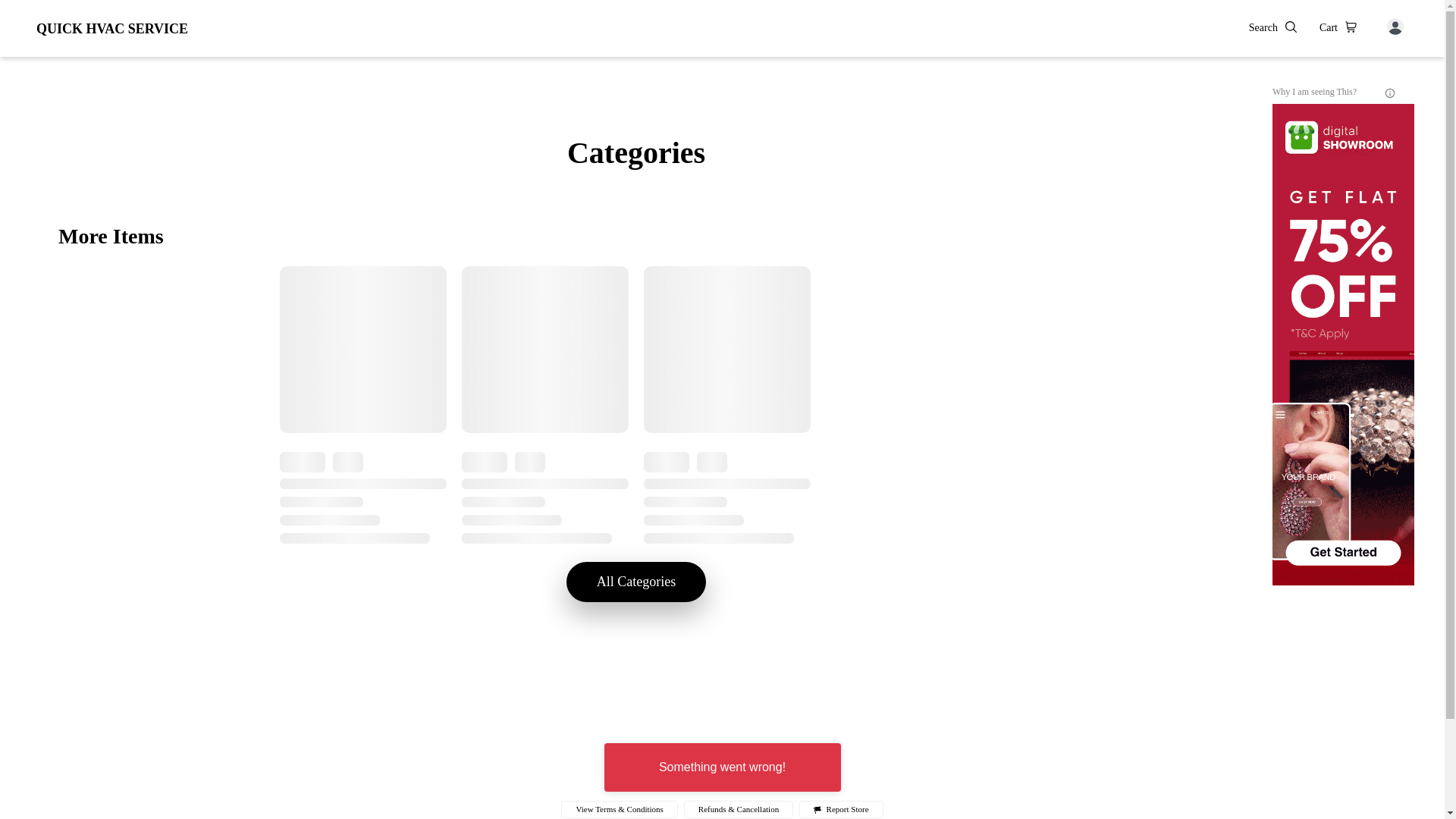 website screenshot of https://quickhvacservice.co.in/