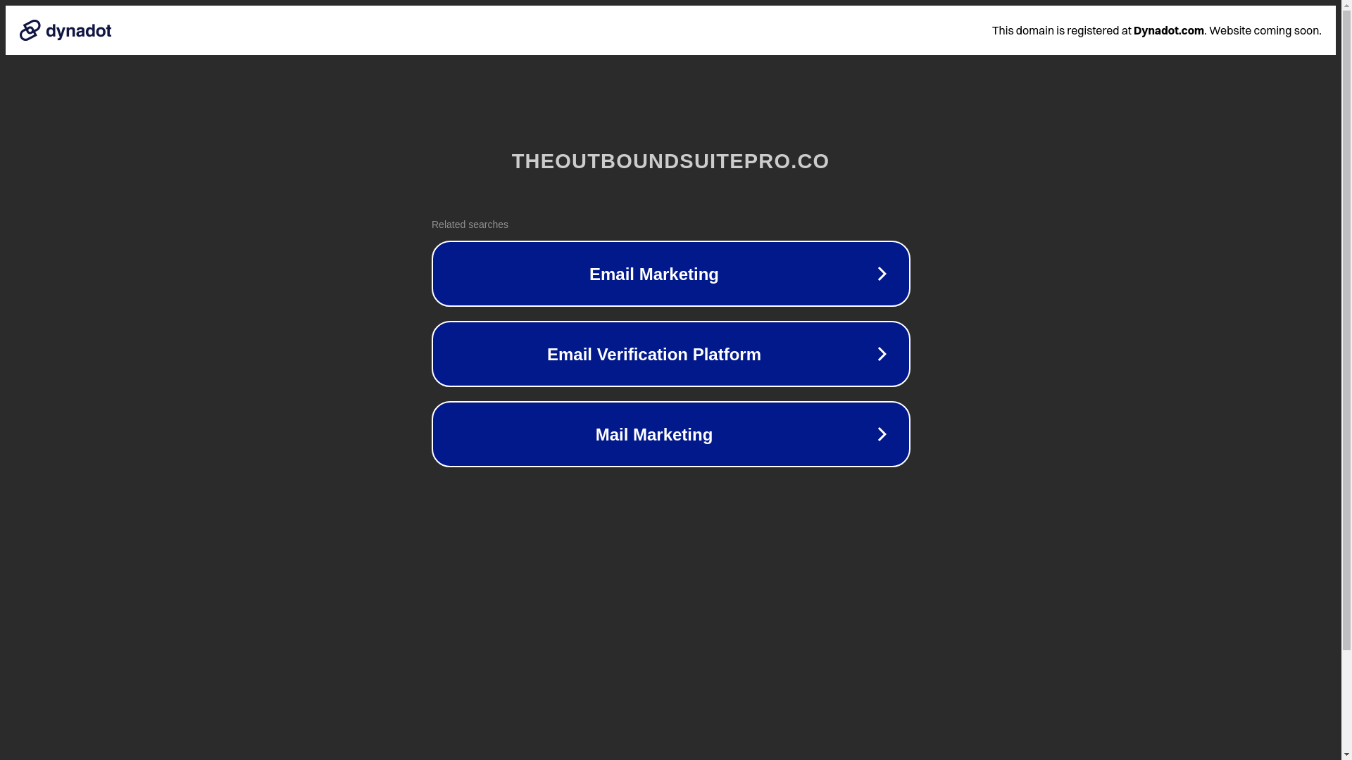 website screenshot of https://theoutboundsuitepro.co/