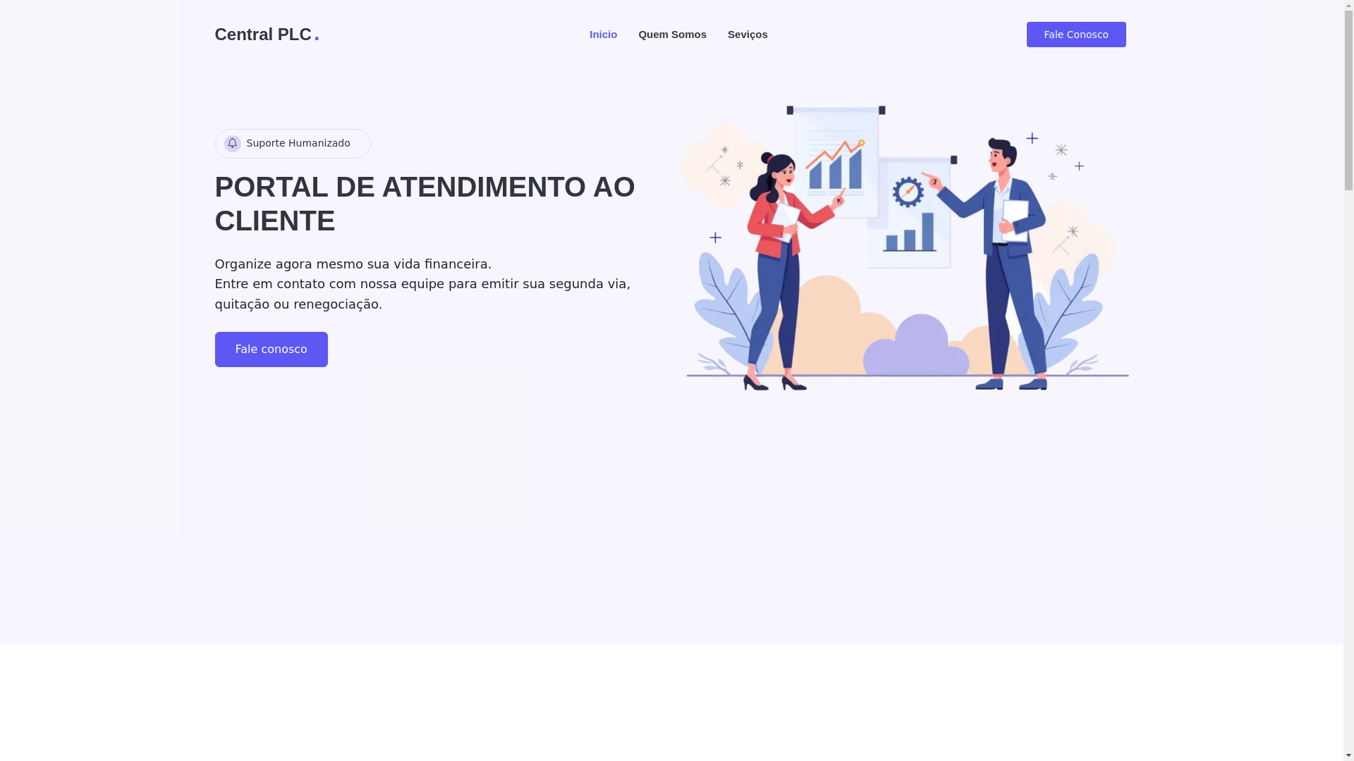 website screenshot of https://centralplc.online/