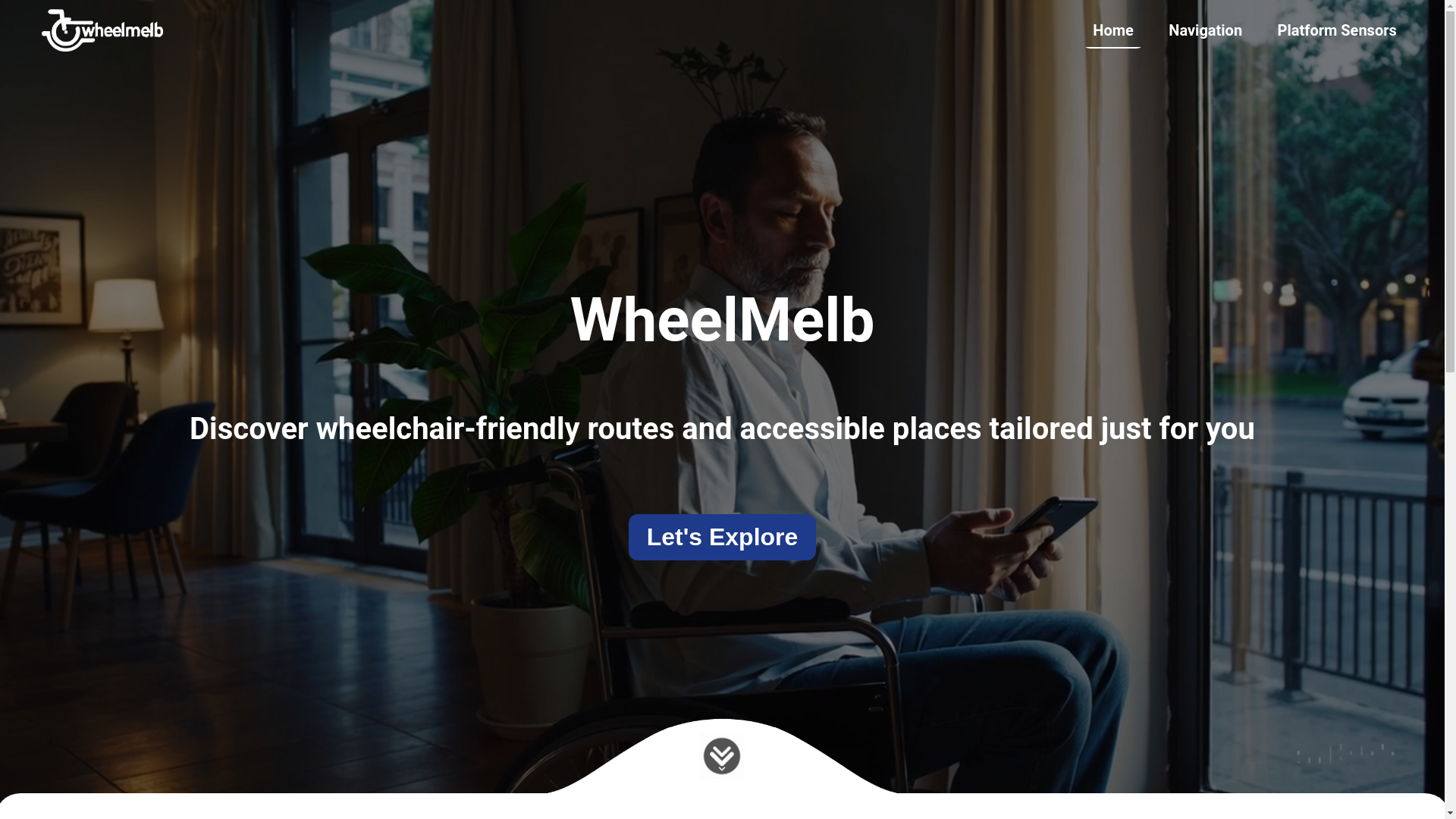 website screenshot of https://wheelmelb.me/