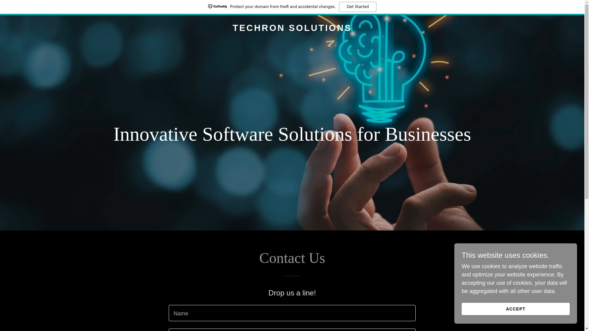 website screenshot of https://techronsolutions.ca/