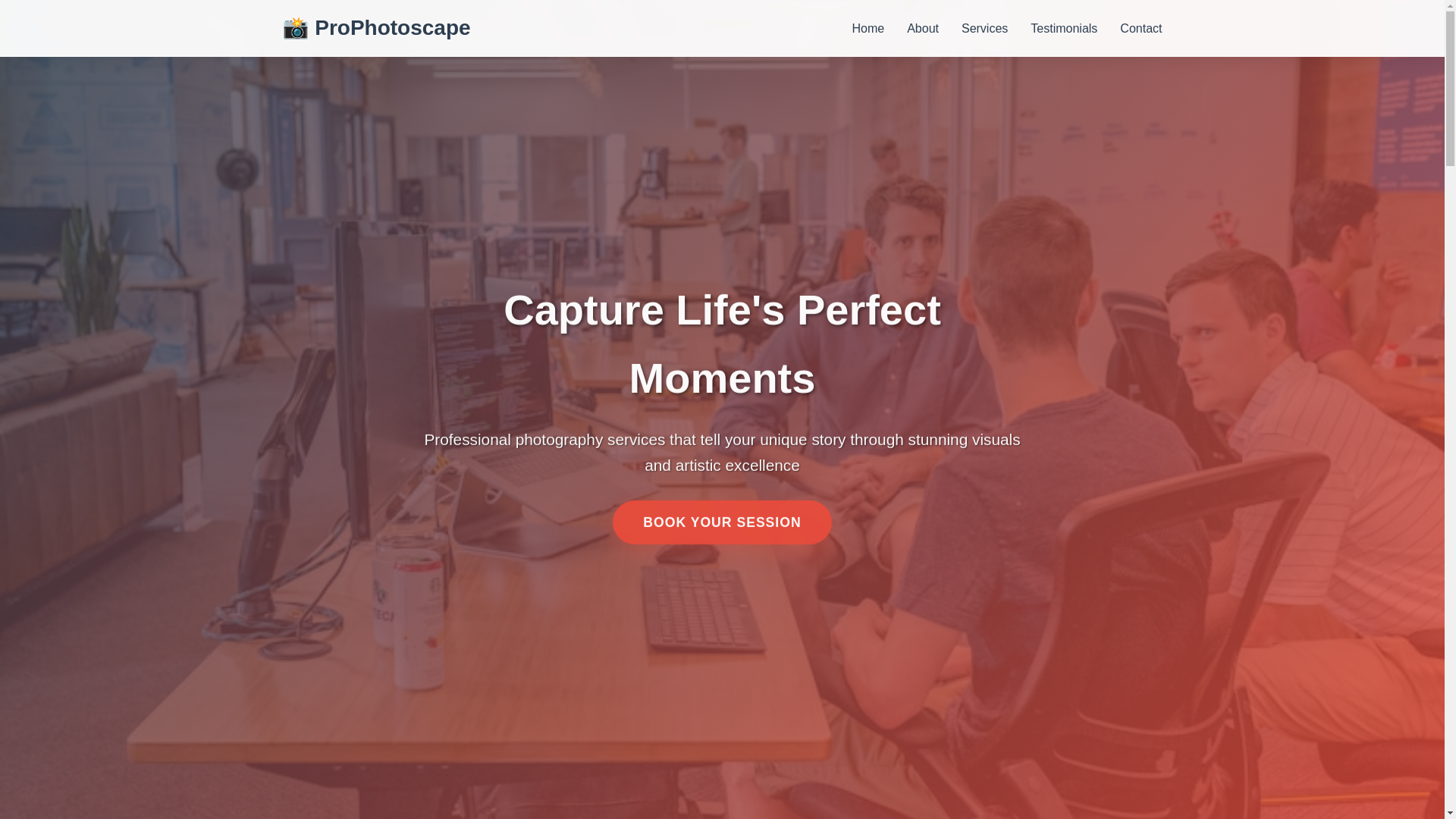 website screenshot of https://prophotoscape.qpon/