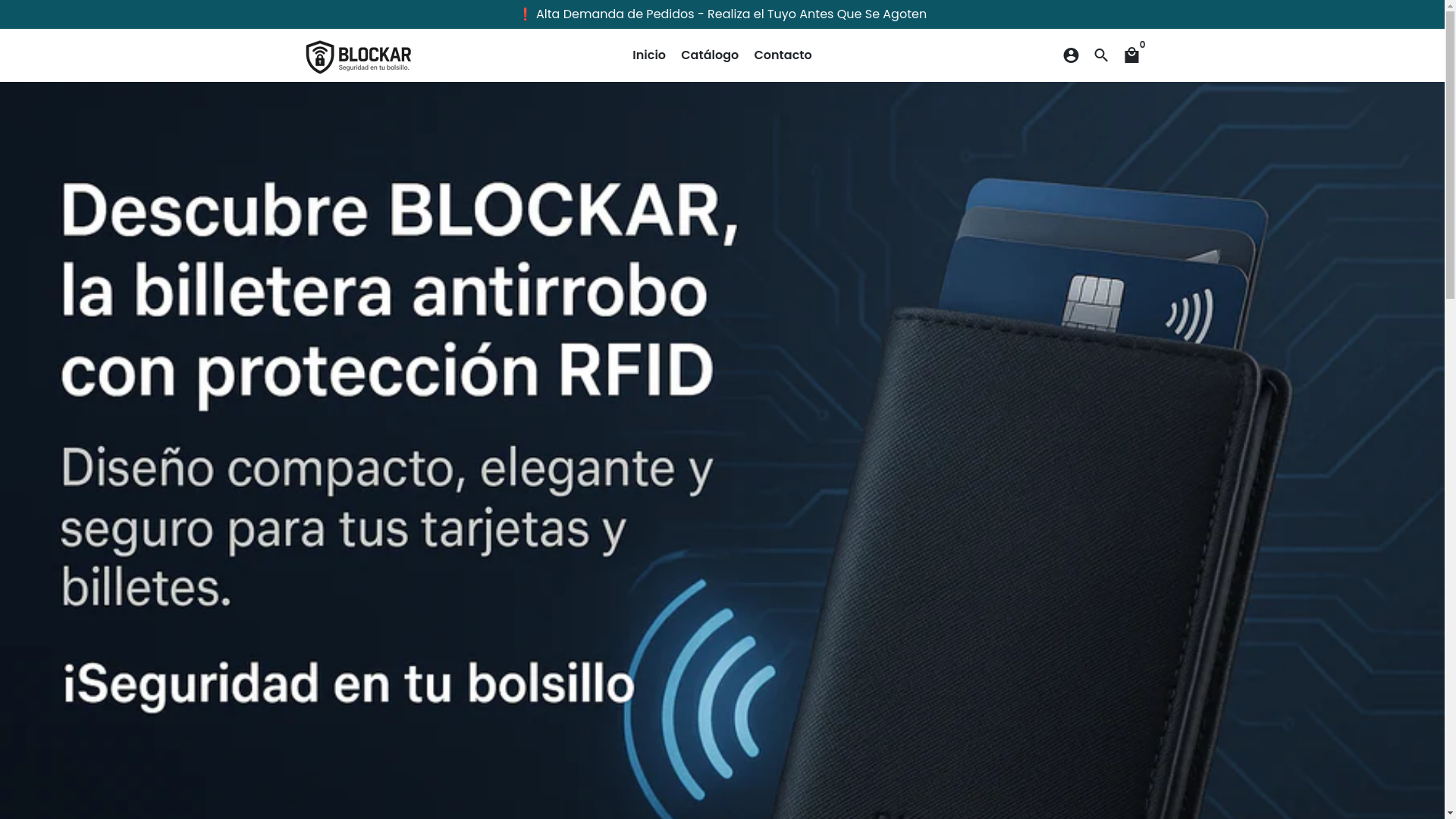 website screenshot of https://blockar.shop/