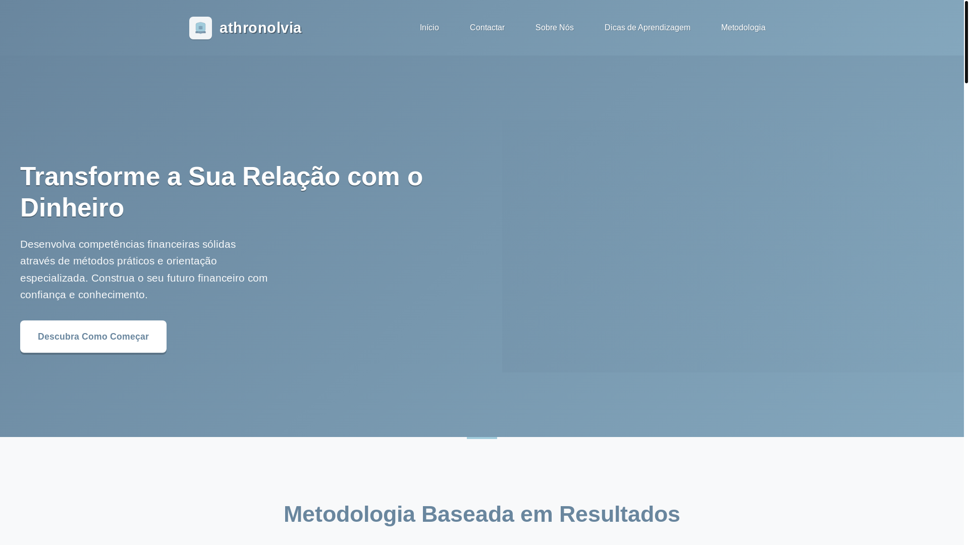 website screenshot of https://athronolvia.com/