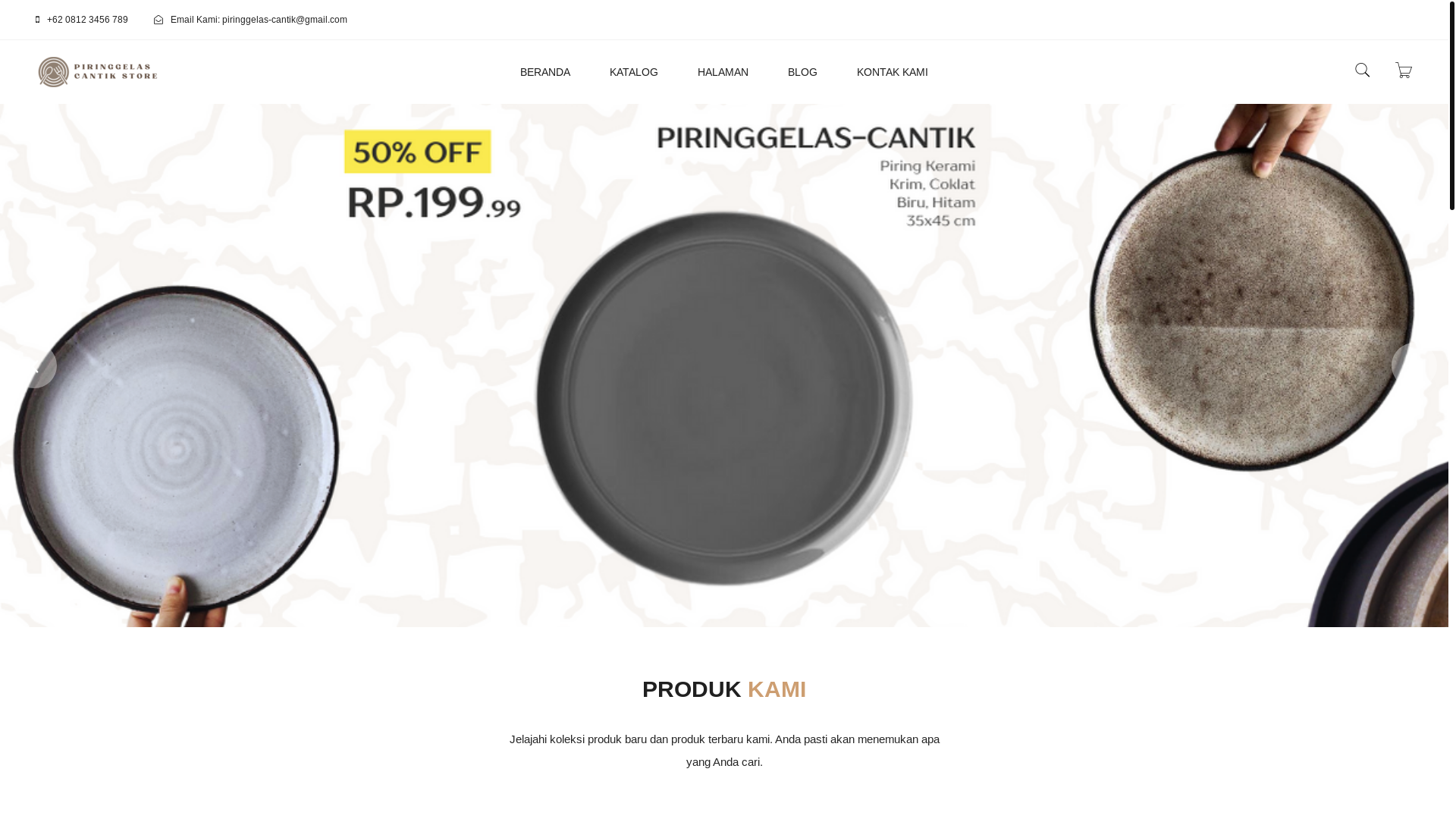 website screenshot of https://piringgelascantik.pages.dev/