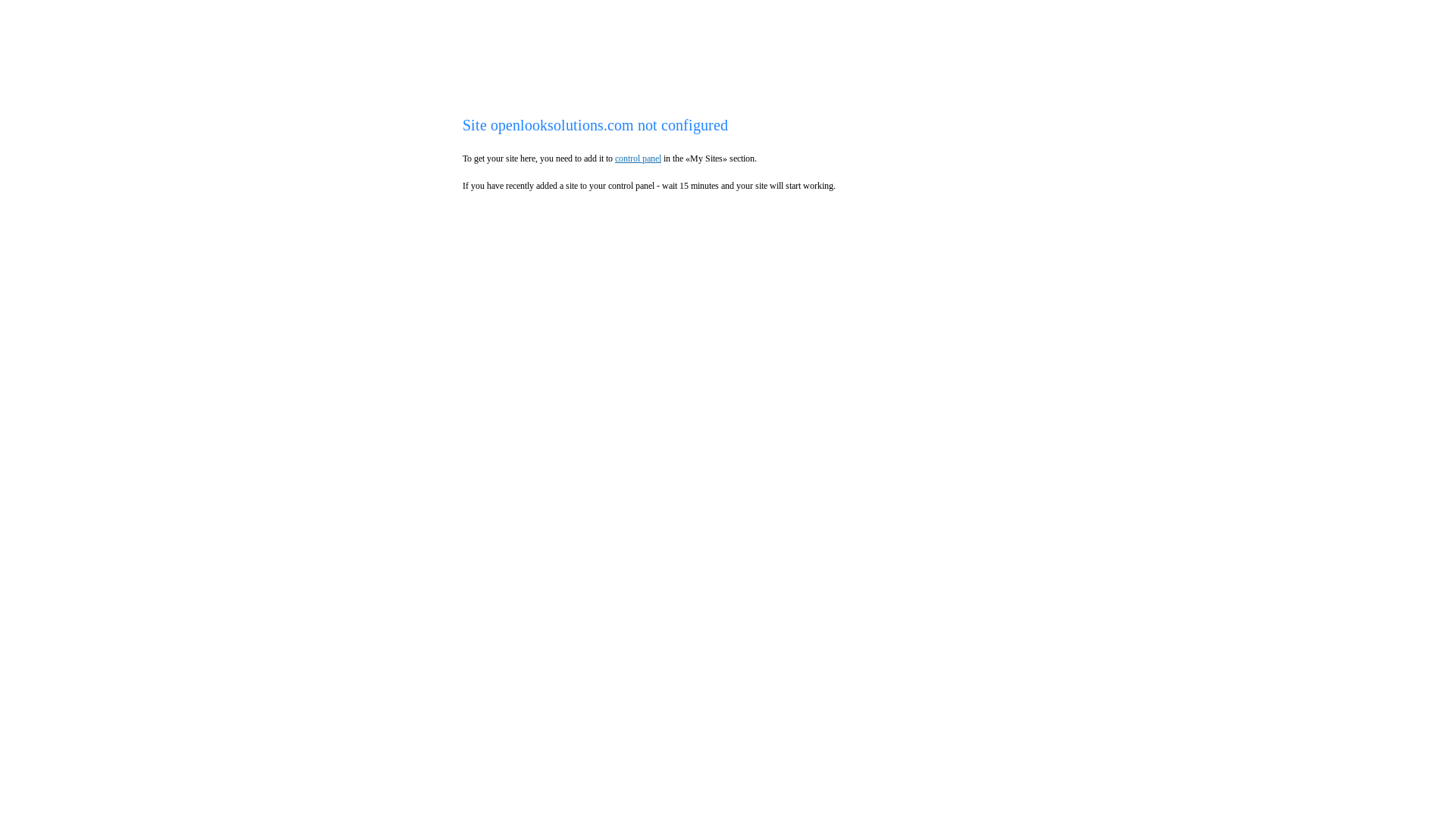website screenshot of https://openlooksolutions.com/