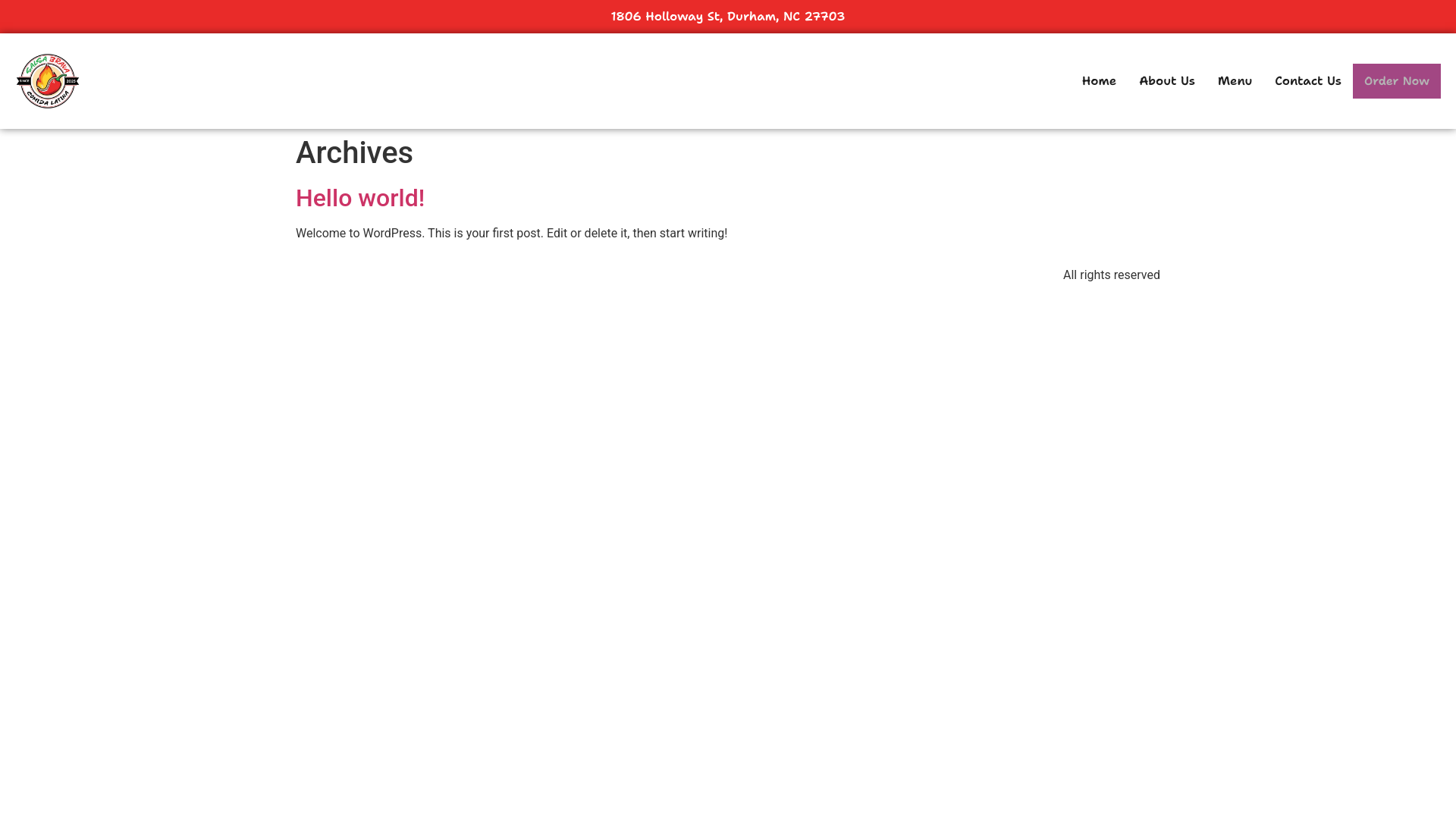 website screenshot of https://salsabravanc.com/