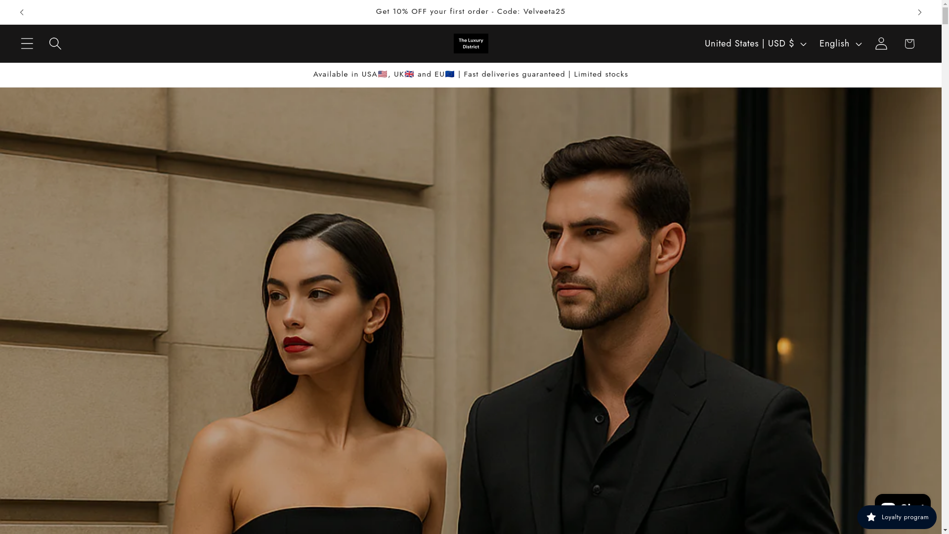 website screenshot of https://theluxury-district.com/