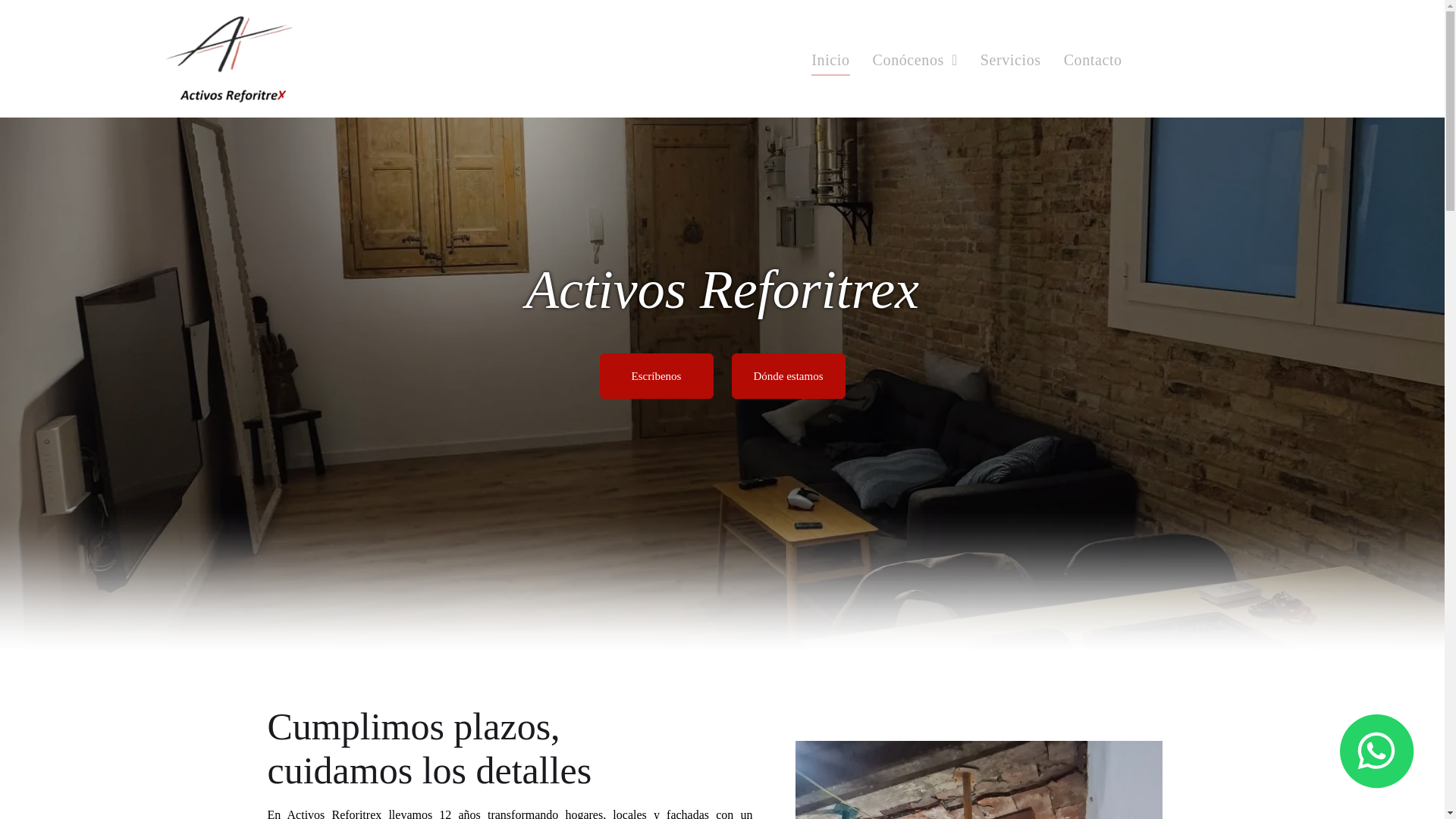 website screenshot of https://activosreforitrex.es/