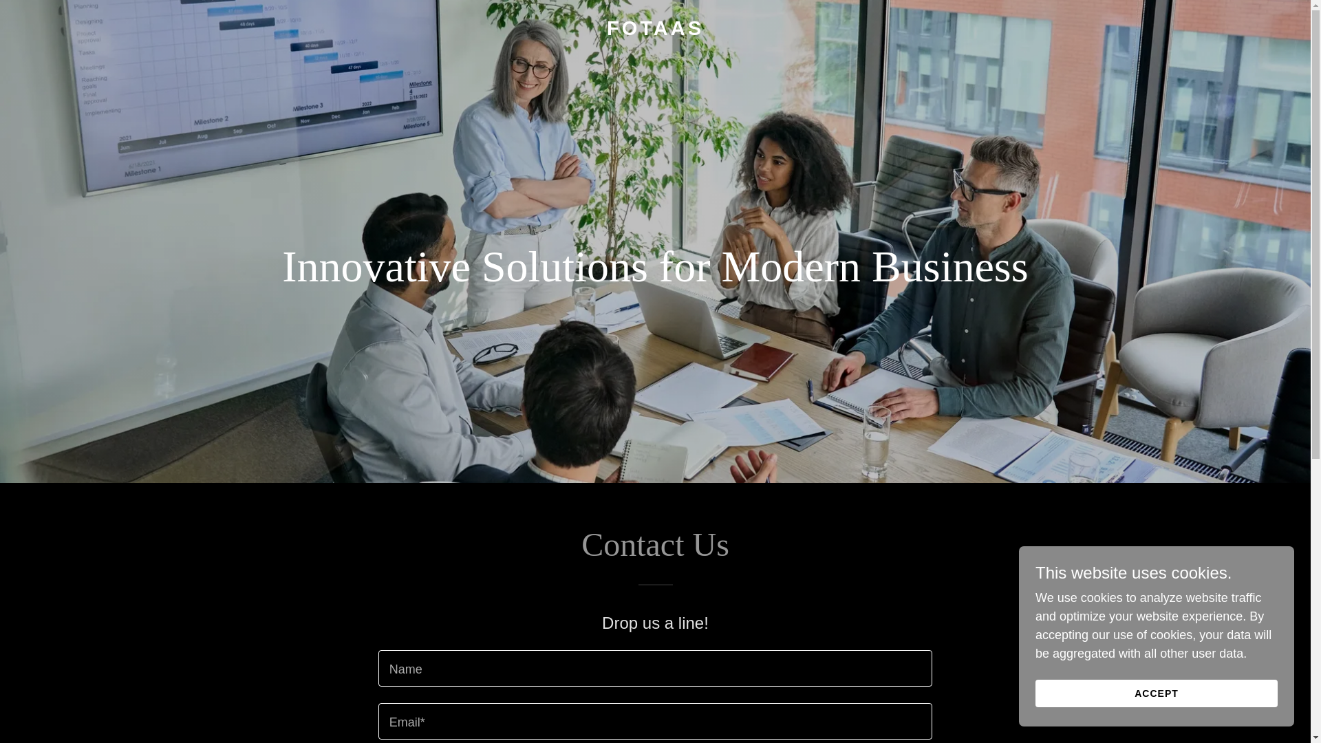 website screenshot of https://fotaas.com/