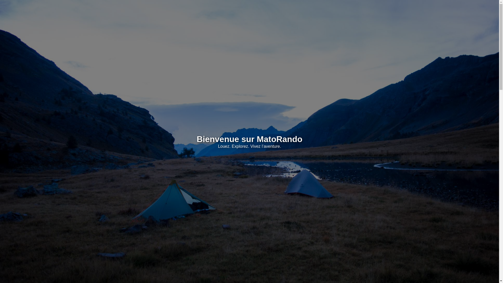 website screenshot of https://matorando.fr/
