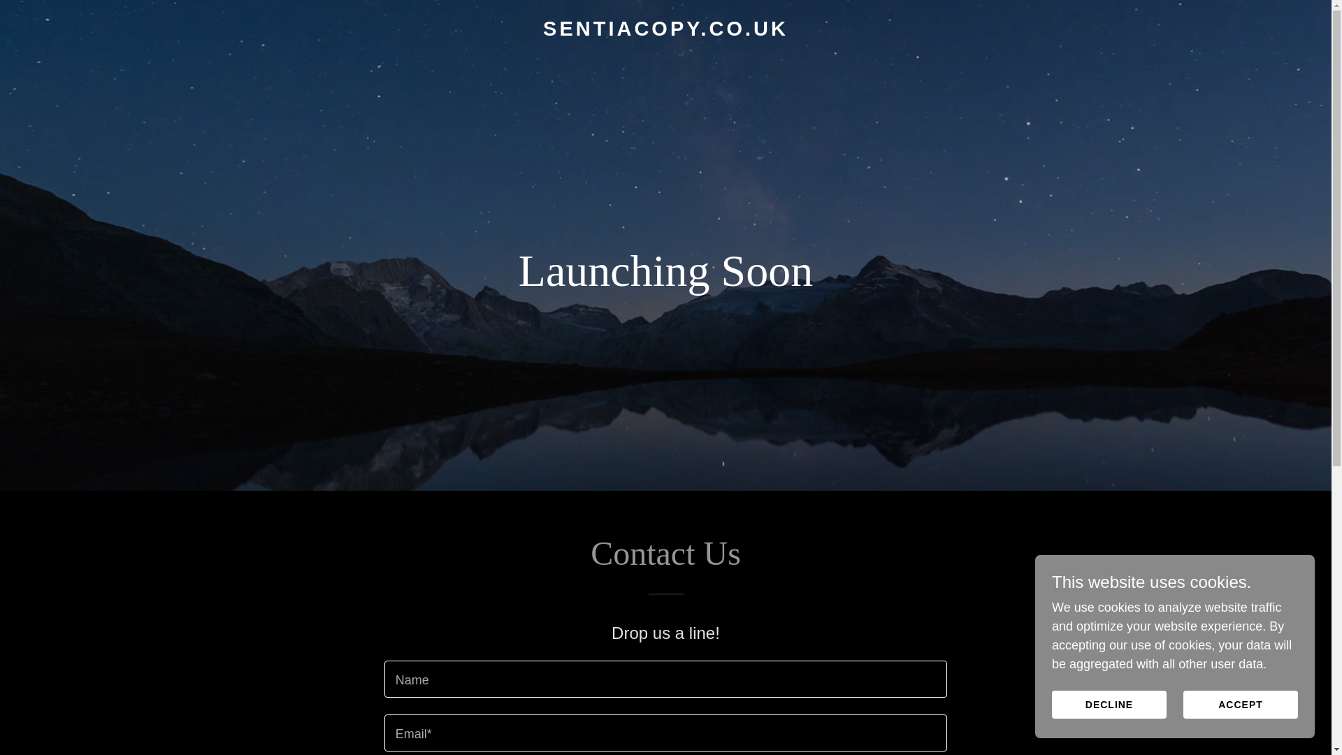 website screenshot of https://sentiacopy.co.uk/