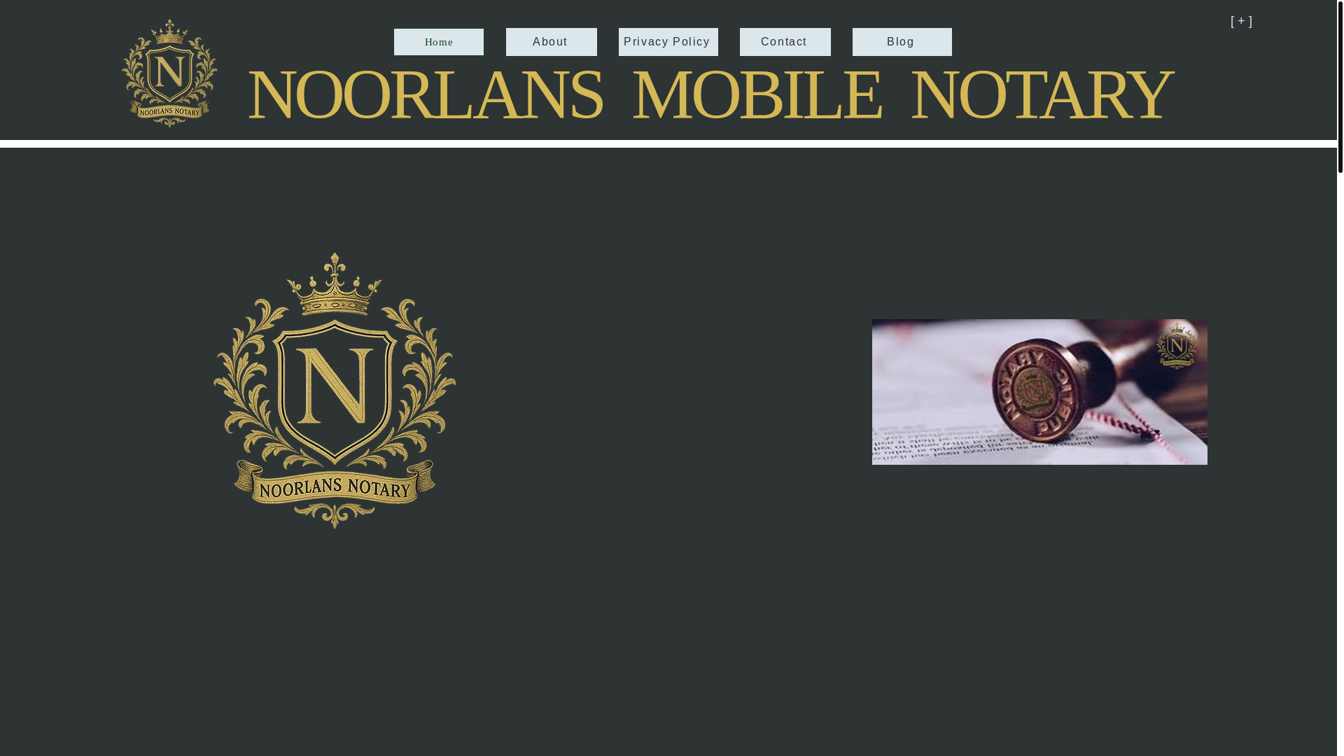 website screenshot of https://noorlansmobilenotary.com/