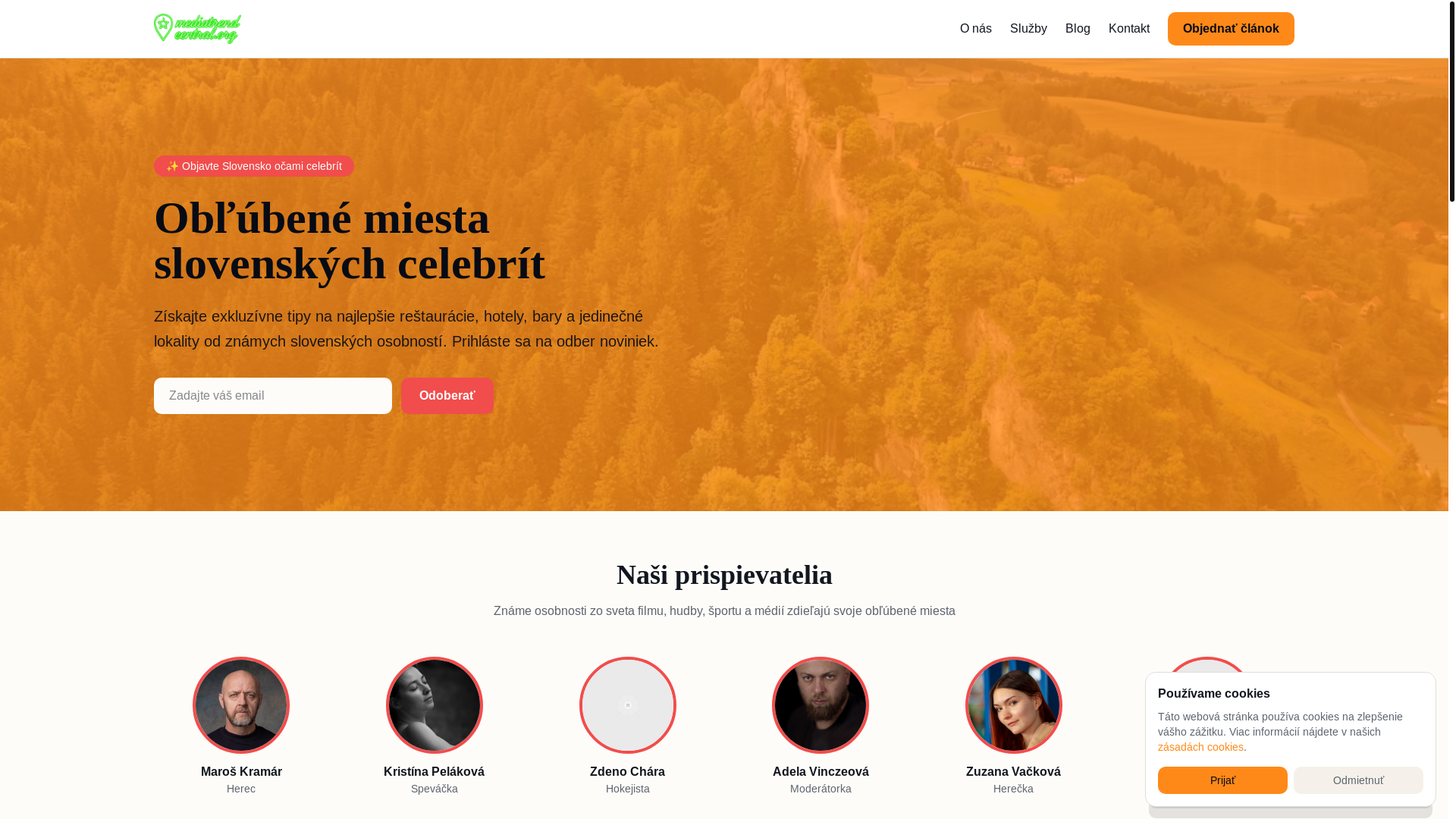 website screenshot of https://mediatrendcentral.org/