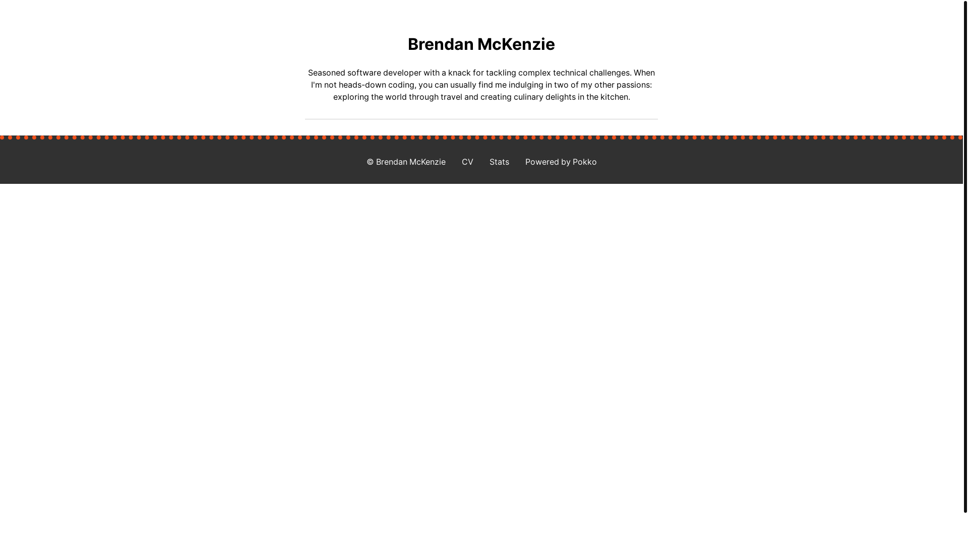 website screenshot of https://brendanmckenzie-website.pages.dev/