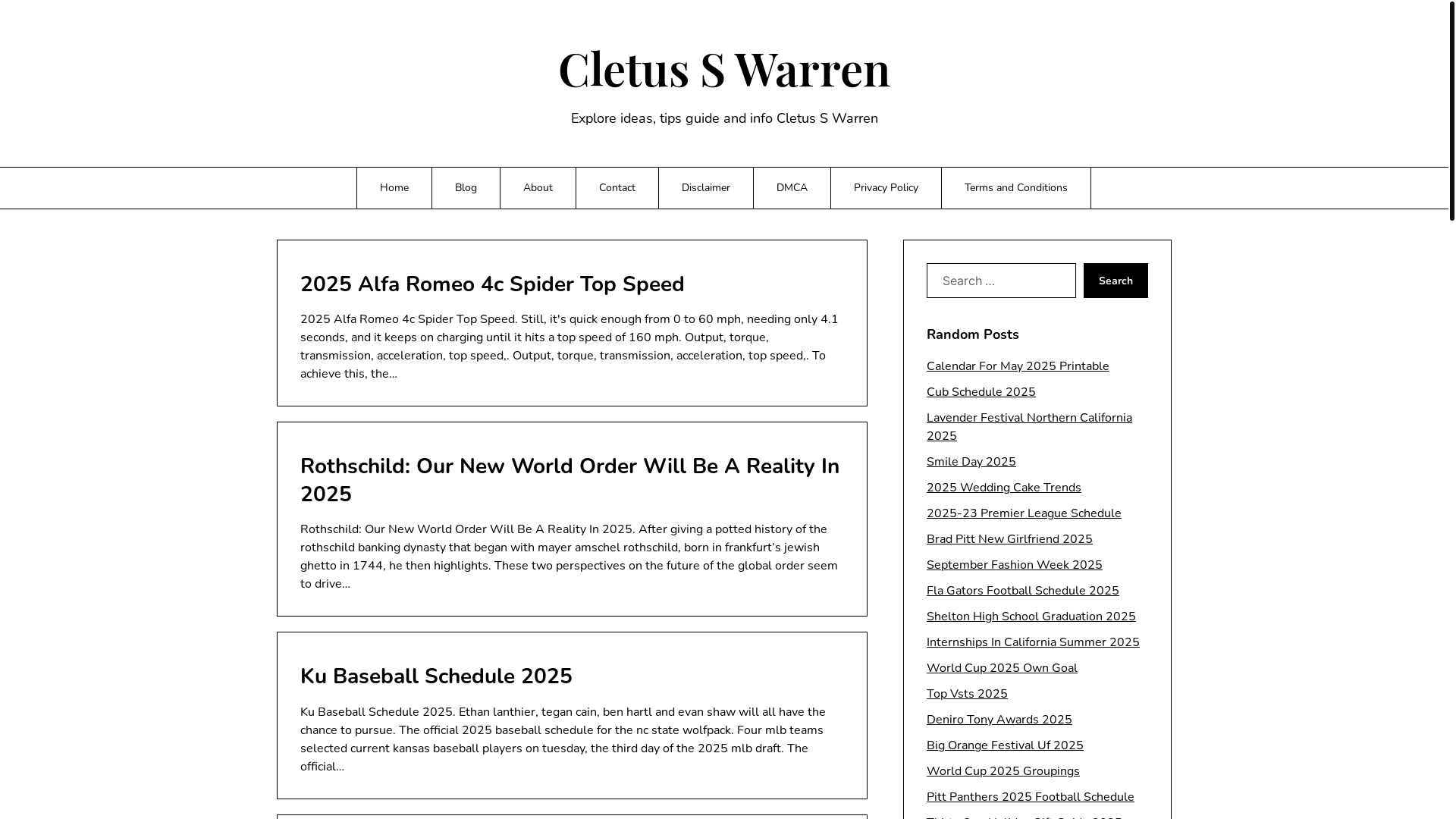 website screenshot of https://cletusswarrenl.pages.dev/