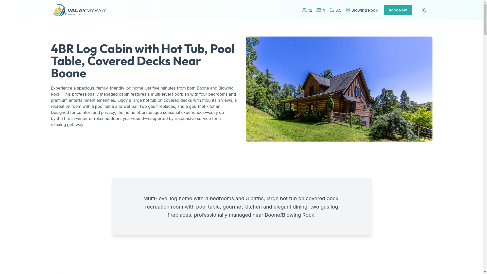 website screenshot of https://cliffviews.house/