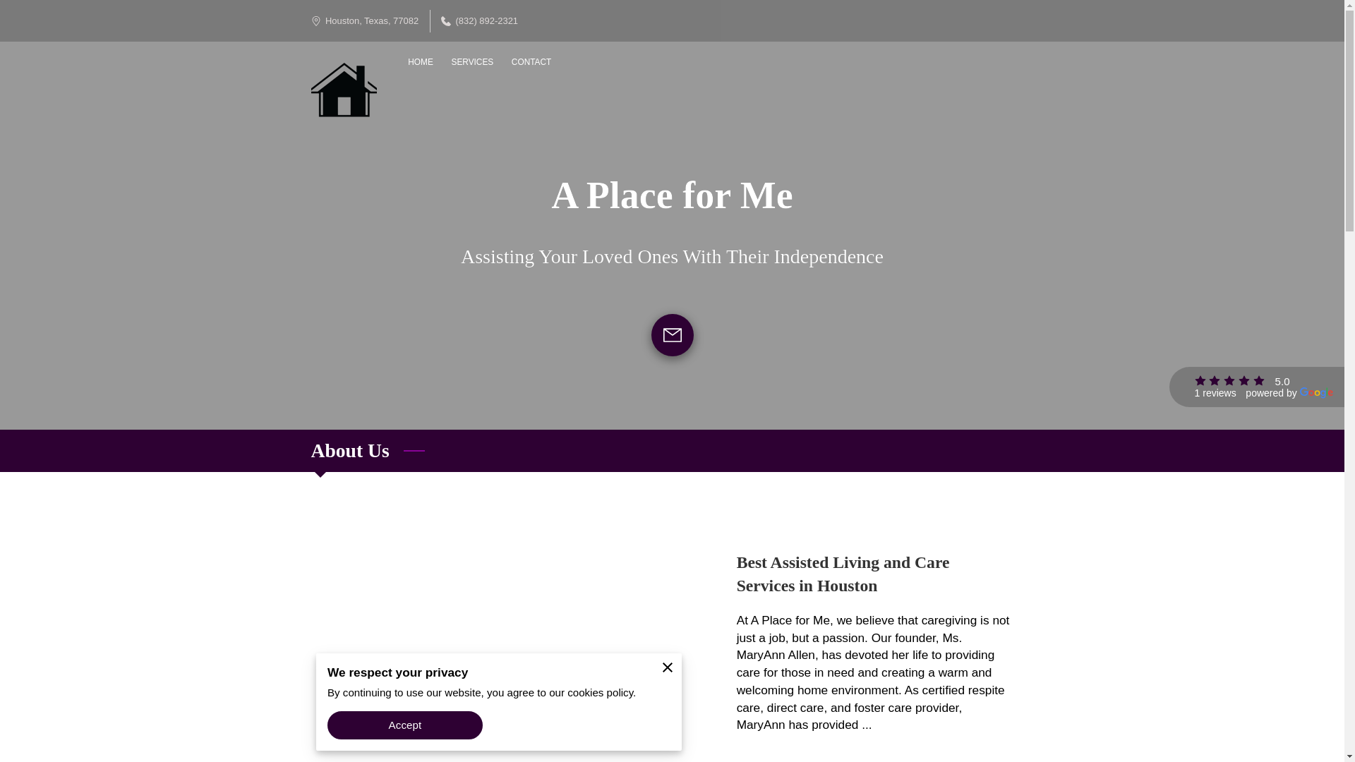 website screenshot of https://aplace4me.us/
