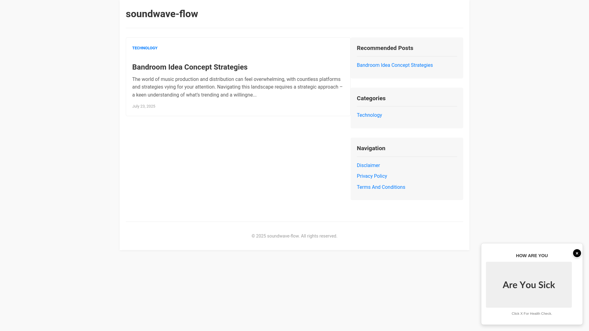 website screenshot of https://soundwave-flow.pages.dev/