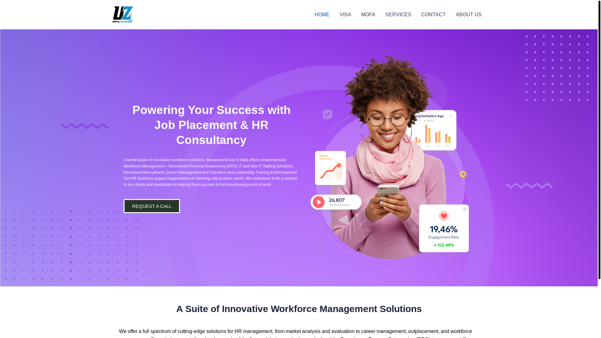 website screenshot of https://urnoverseas.com/