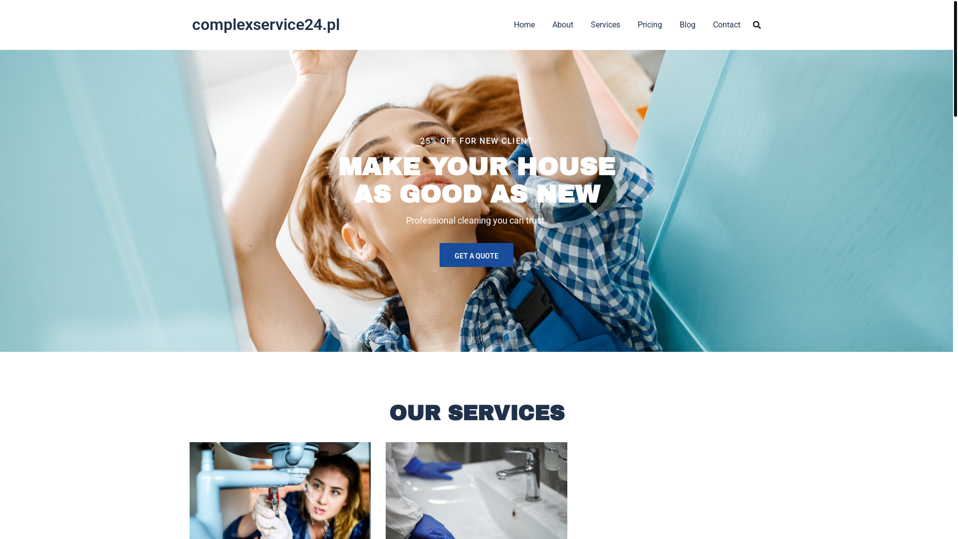 website screenshot of https://complexservice24.pl/