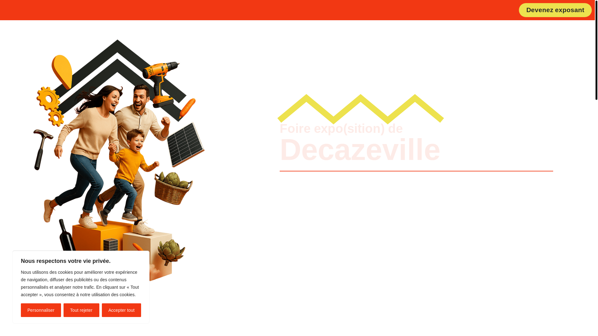 website screenshot of https://foiredecazeville.fr/
