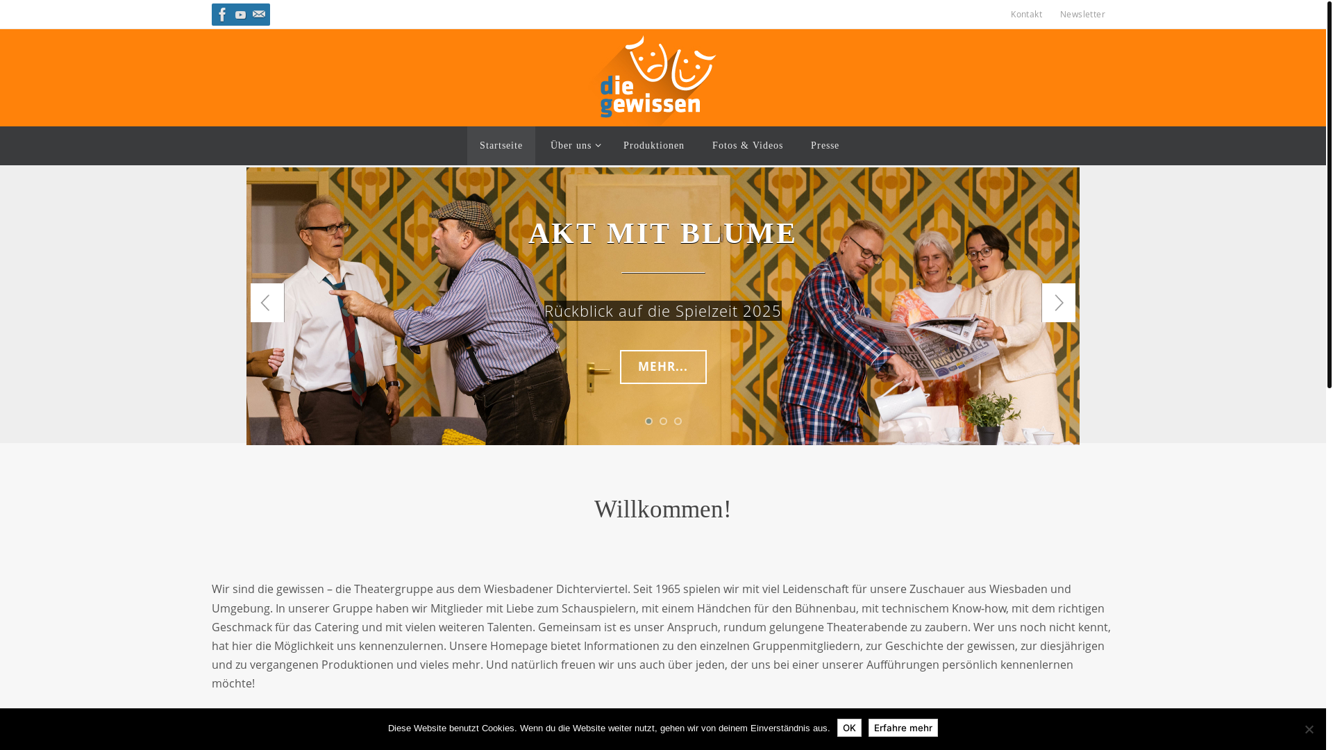 website screenshot of https://diegewissen.de/