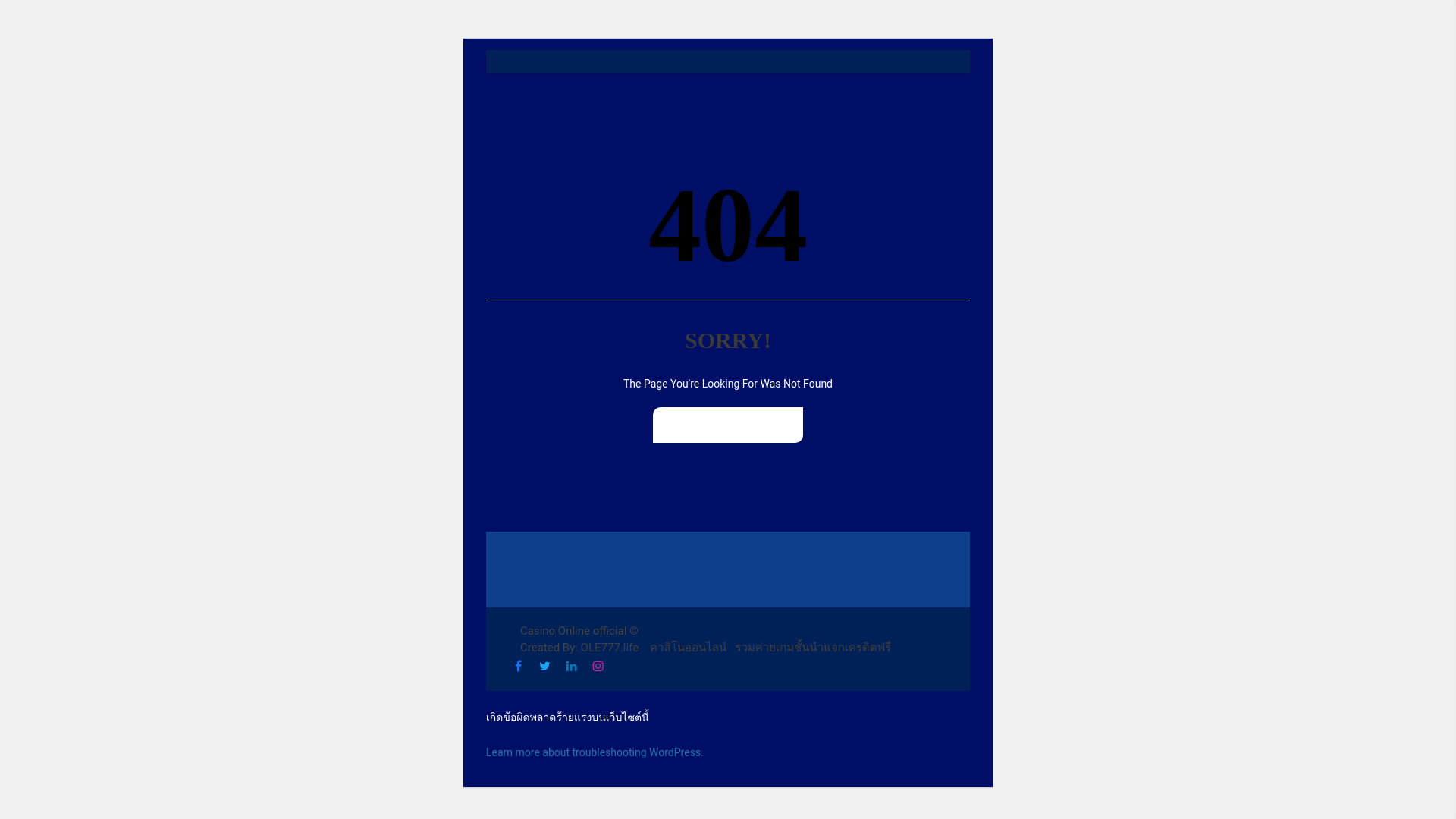 website screenshot of https://olethai777.com/