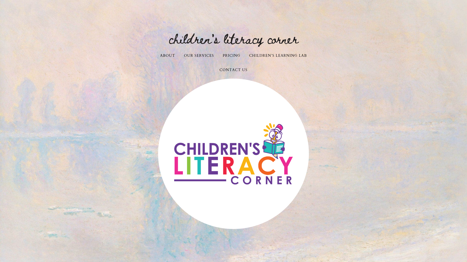 website screenshot of https://childrenslearninglab.org/